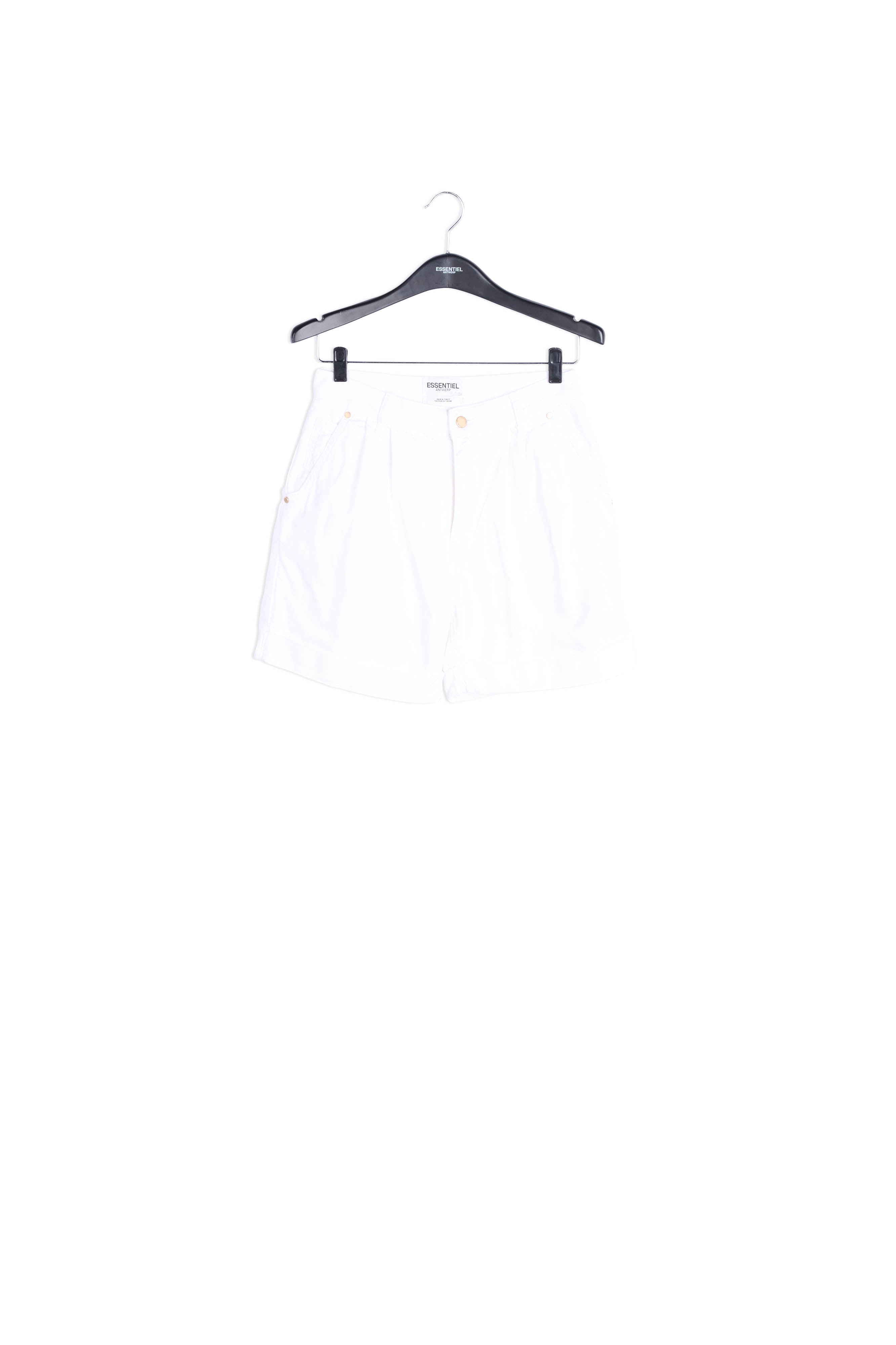 White denim boyfriend shorts RE—SSENTIEL | Essentiel second hand