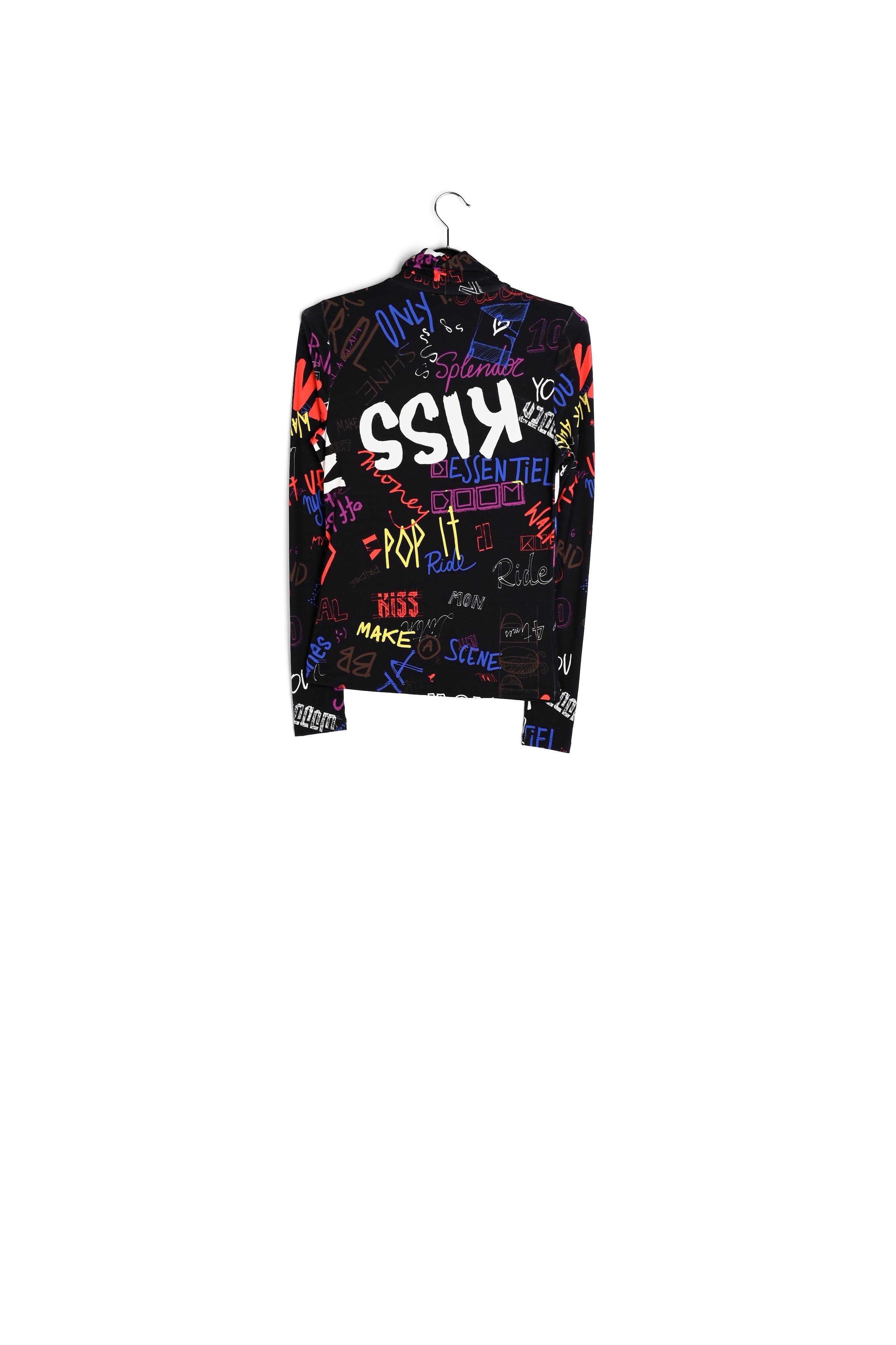 Top met rolkraag en bloemen RE—SSENTIEL | Essentiel second hand