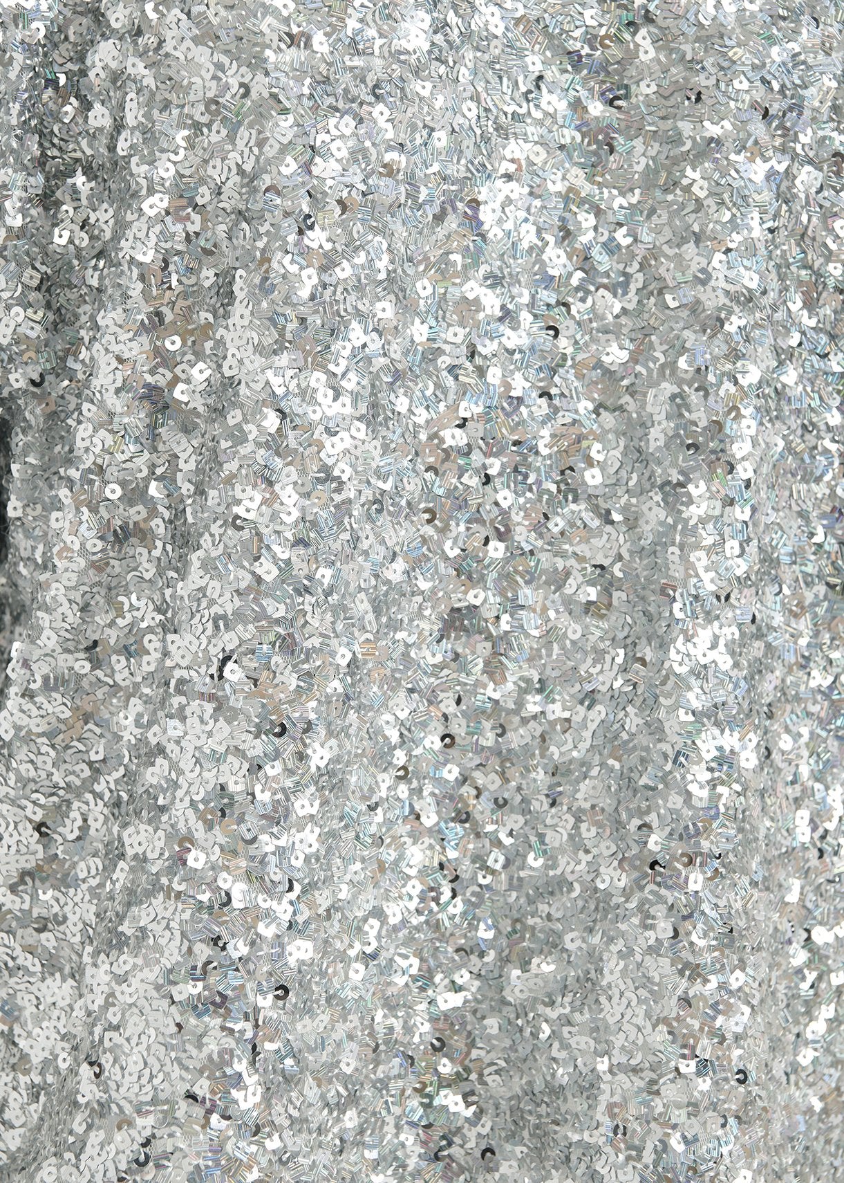 Silver sequin-embellished short-sleeved top RE—SSENTIEL | Essentiel second hand