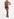 Black midi dress with floral-print Faume - seconde main