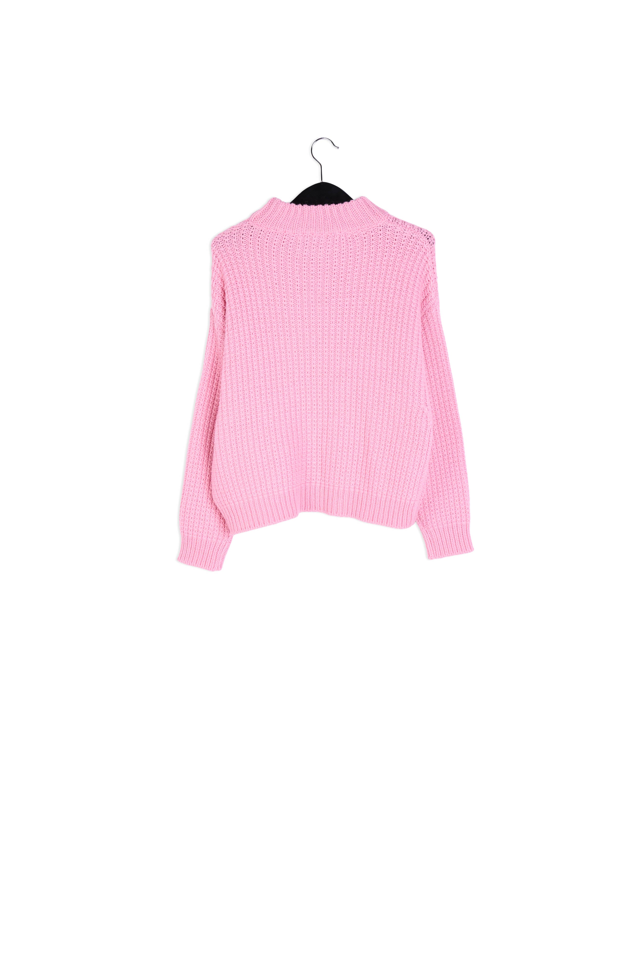Pull carré en tricot rose RE—SSENTIEL | Essentiel second hand