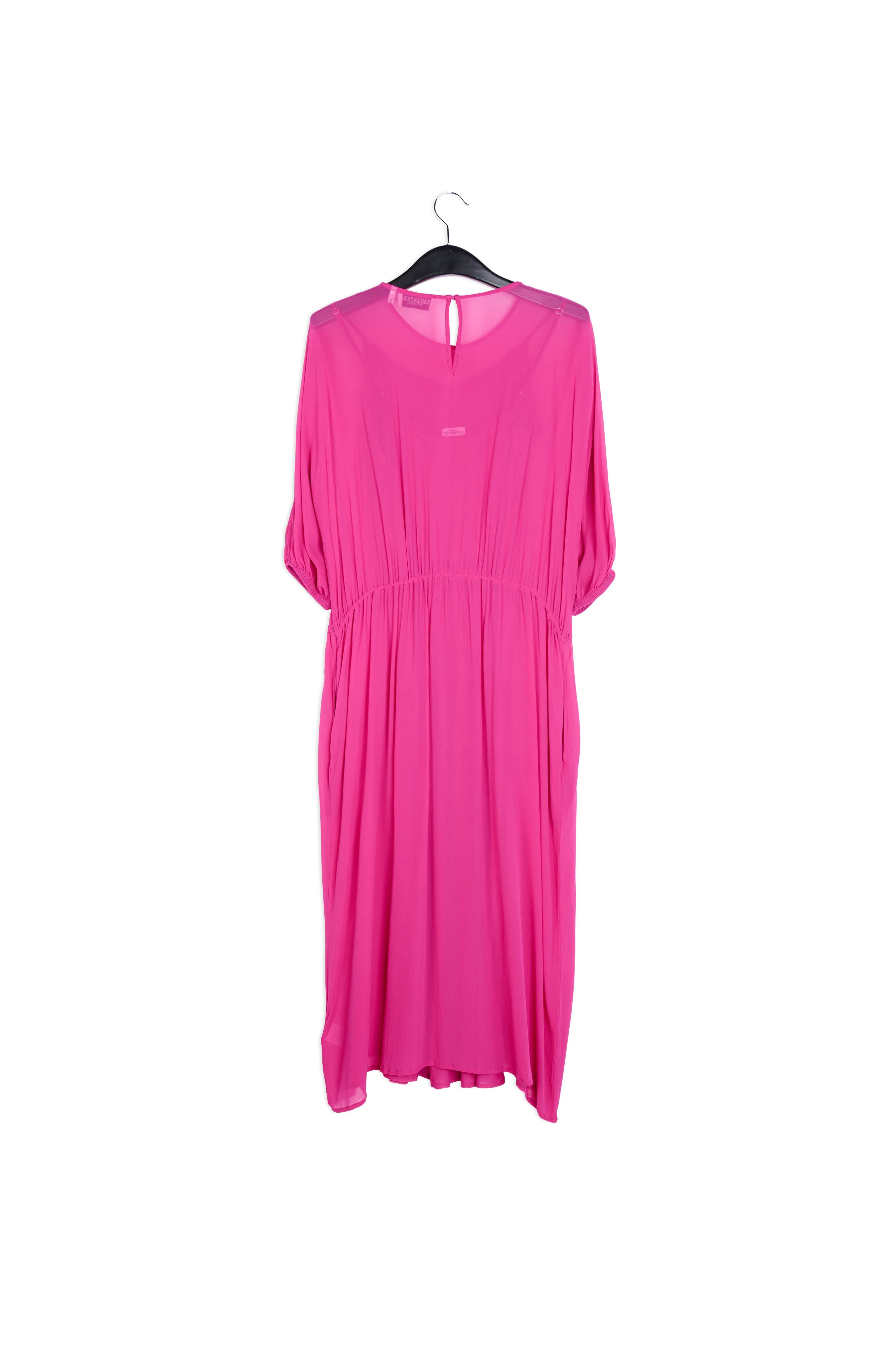 Fuchsia abstract print mini dress RE—SSENTIEL | Essentiel second hand