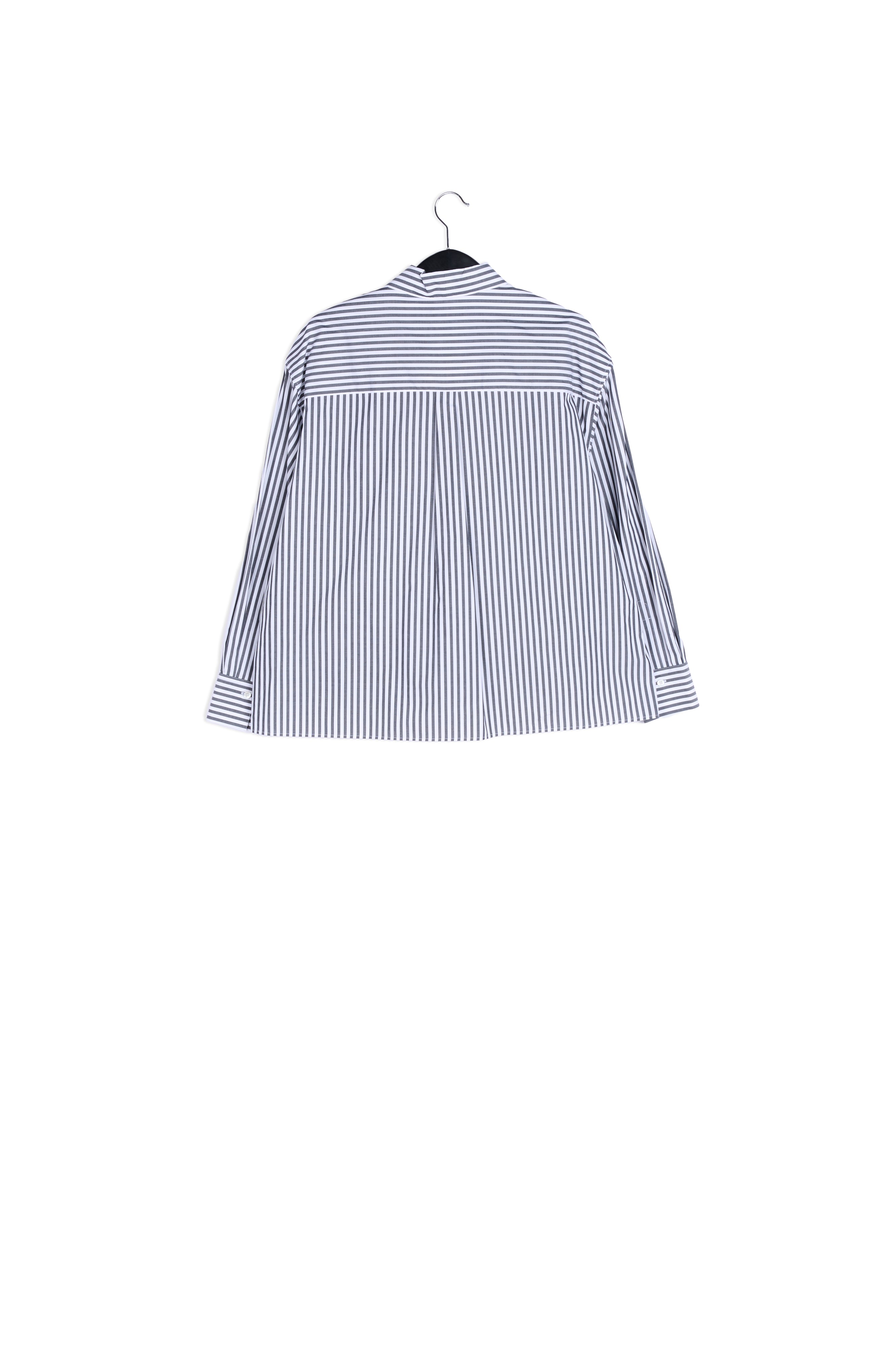 Black pop-over pussy bow shirt RE—SSENTIEL | Essentiel second hand