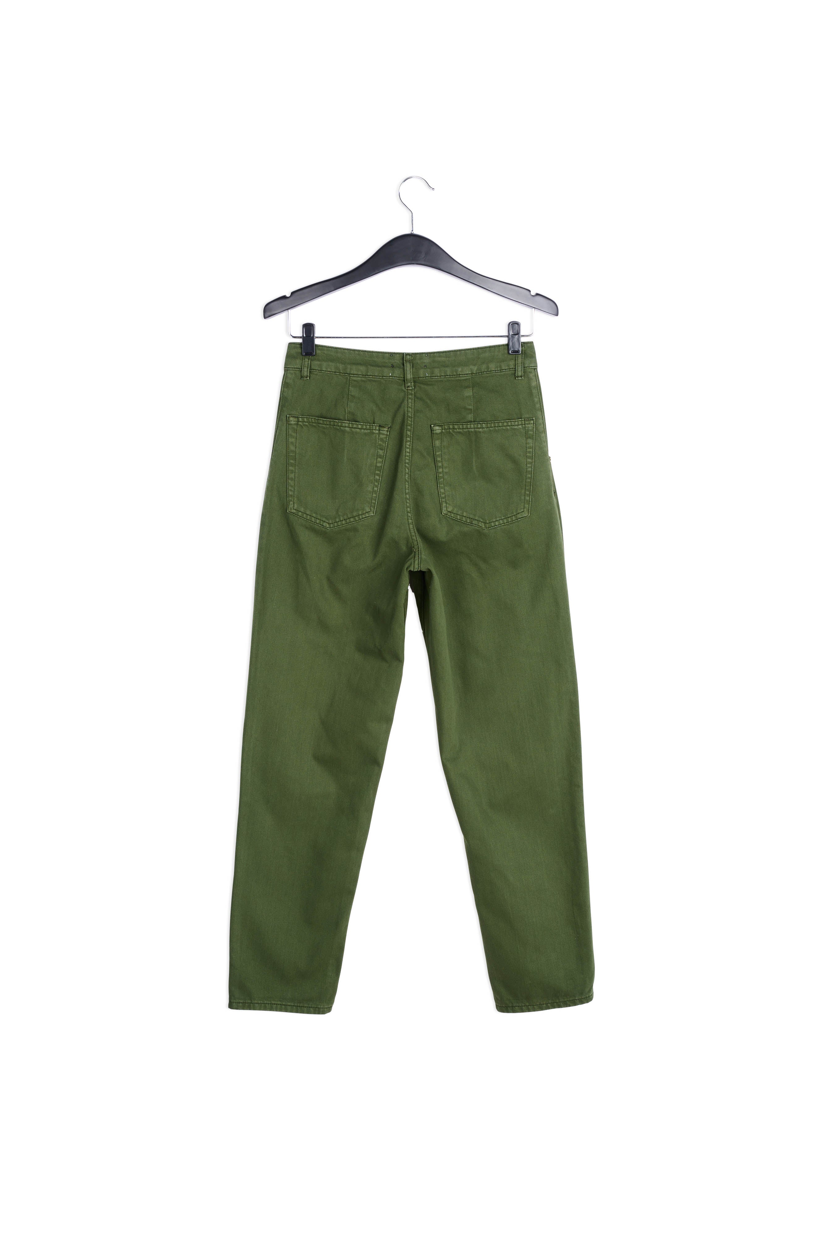 Jean fuselé vert pin RE—SSENTIEL | Essentiel second hand