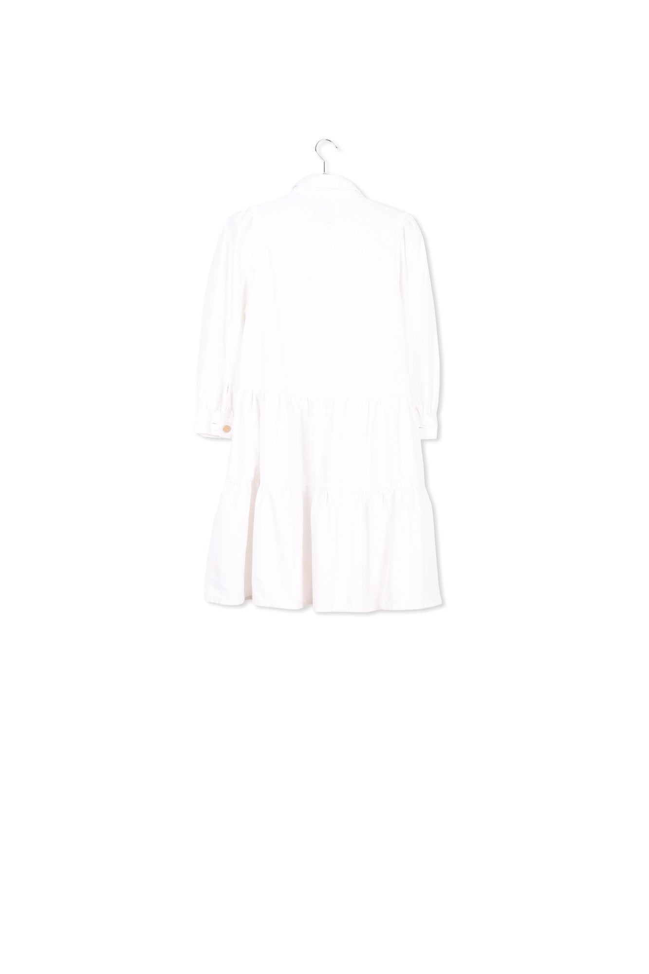 White denim A-line mini dress RE—SSENTIEL | Essentiel second hand