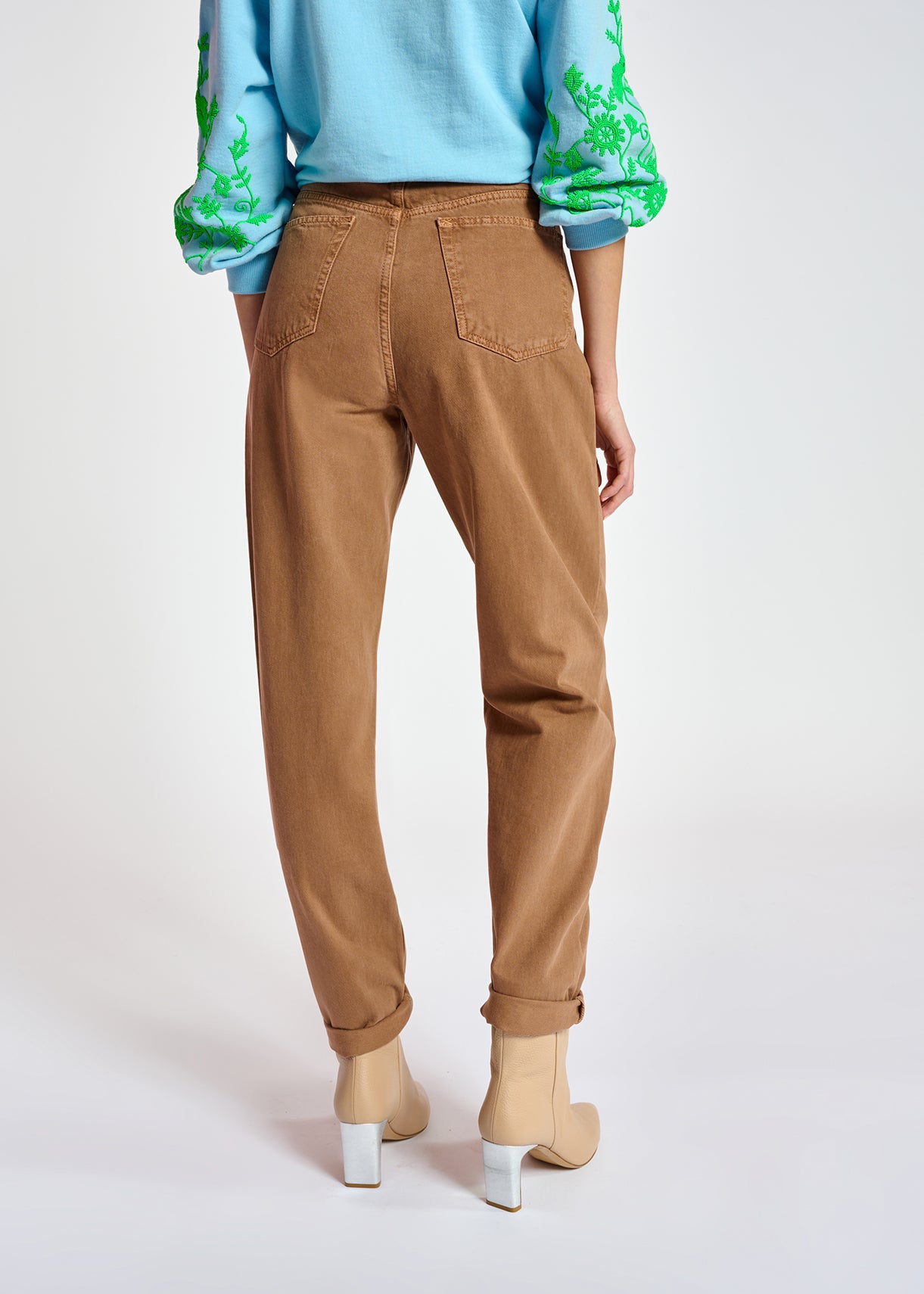 Brown denim boyfriend jeans RE—SSENTIEL | Essentiel second hand