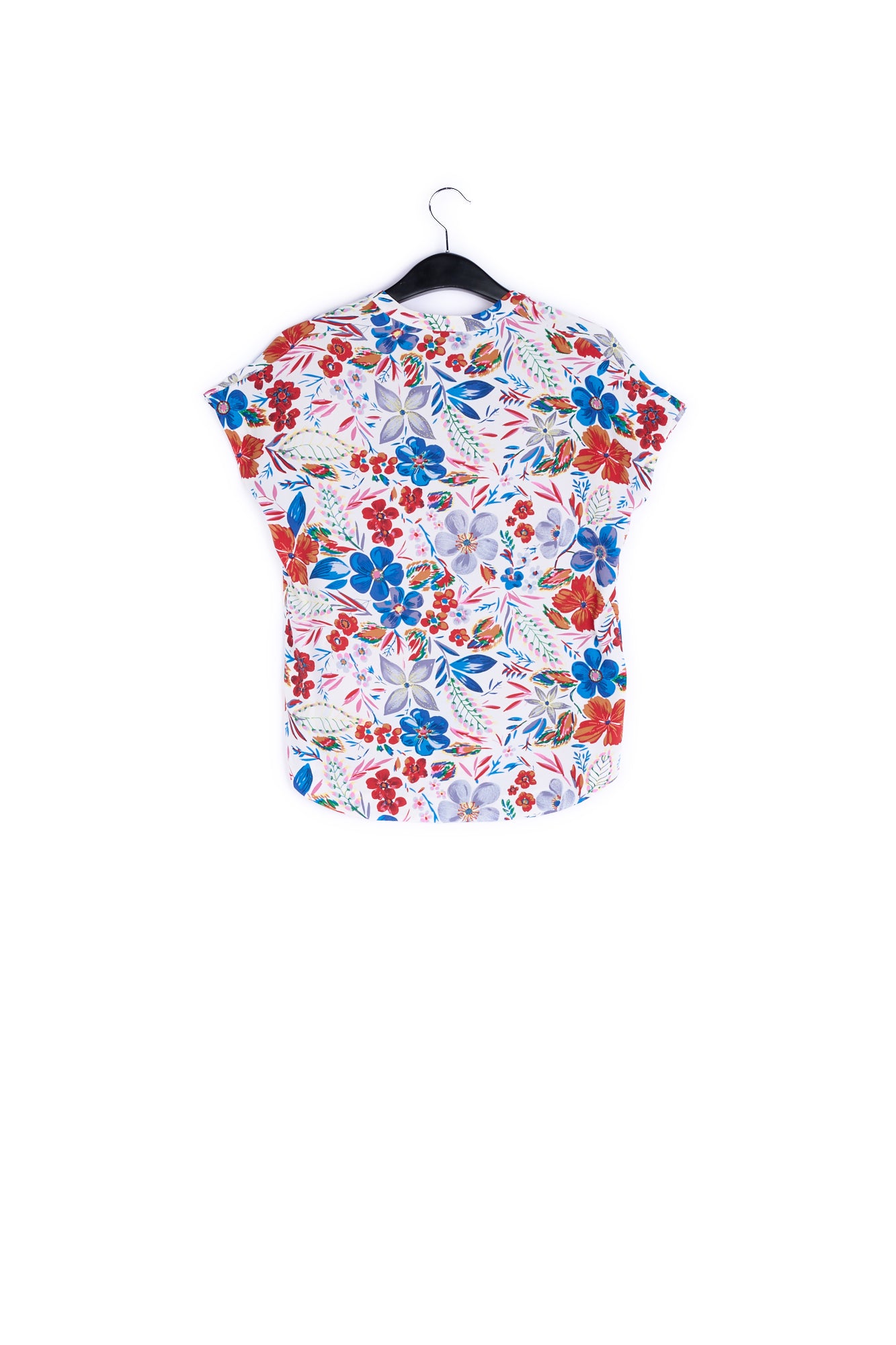 Off white floral V-neckline top RE—SSENTIEL | Essentiel second hand