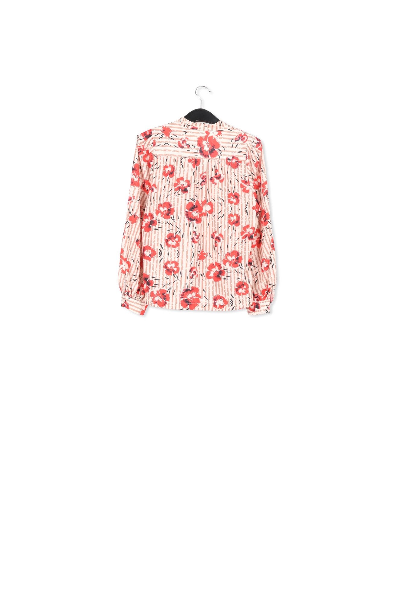 Top à  rayures et fleurs rouges RE—SSENTIEL | Essentiel second hand