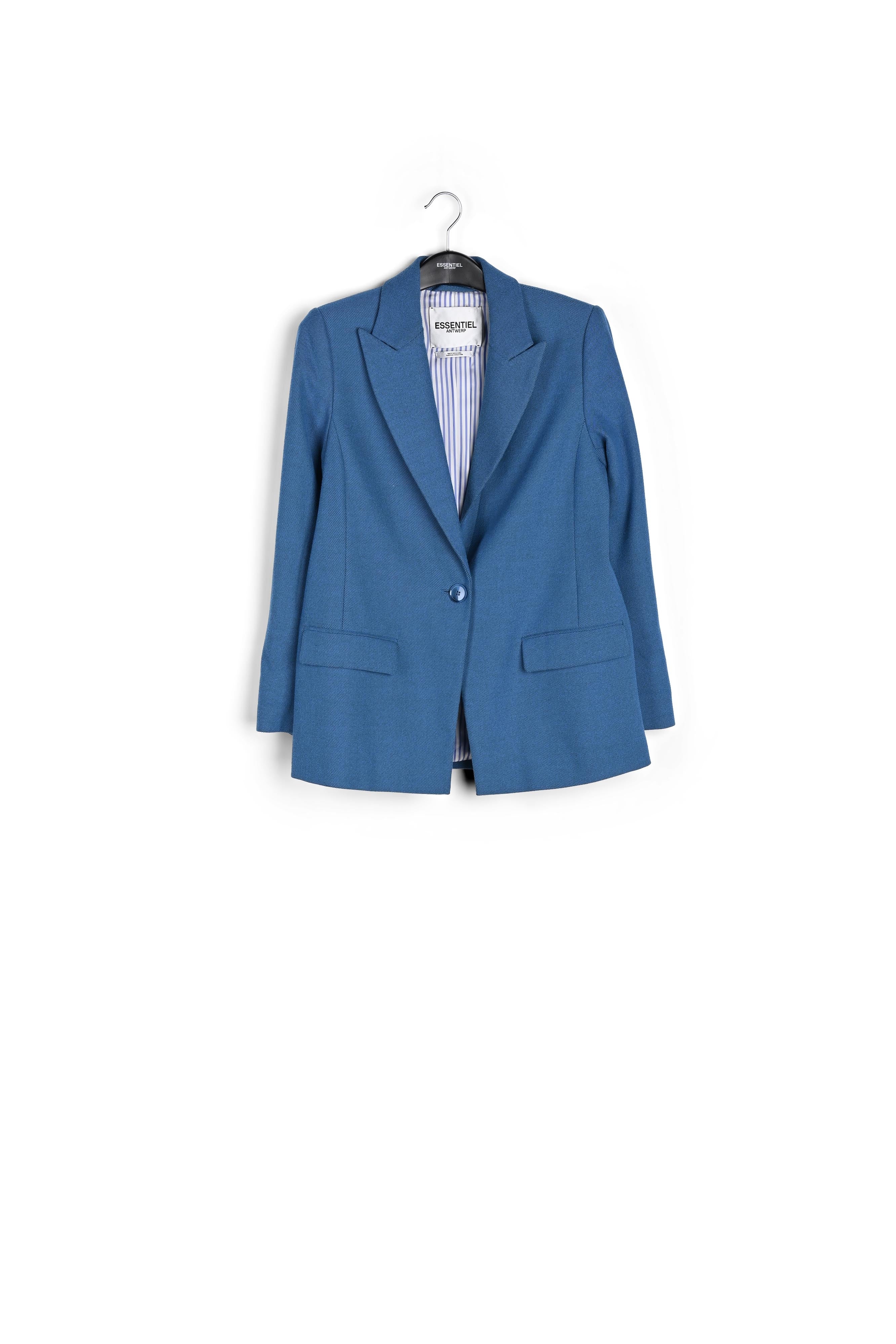 Blazer bleu à simple boutonnage RE—SSENTIEL | Essentiel second hand