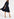 Dark blue ruffled oversized dress Faume - seconde main