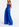 Blauwe broek met wijde pijpen Faume - seconde main