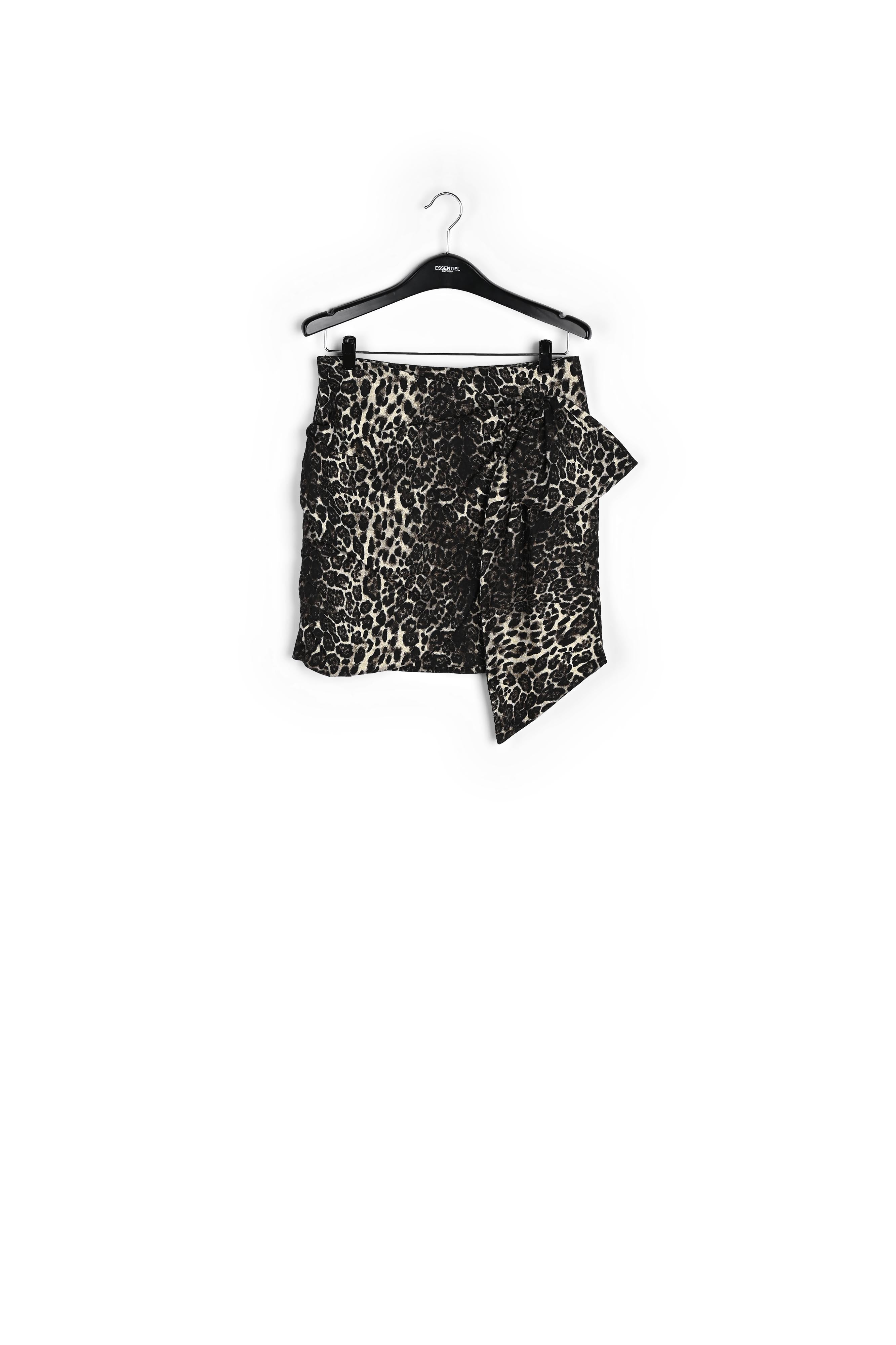 Minijupe asymétrique à imprimé léopard RE—SSENTIEL | Essentiel second hand