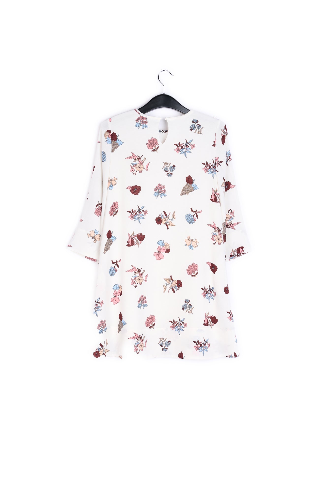 Black dress with flower print RE—SSENTIEL | Essentiel second hand