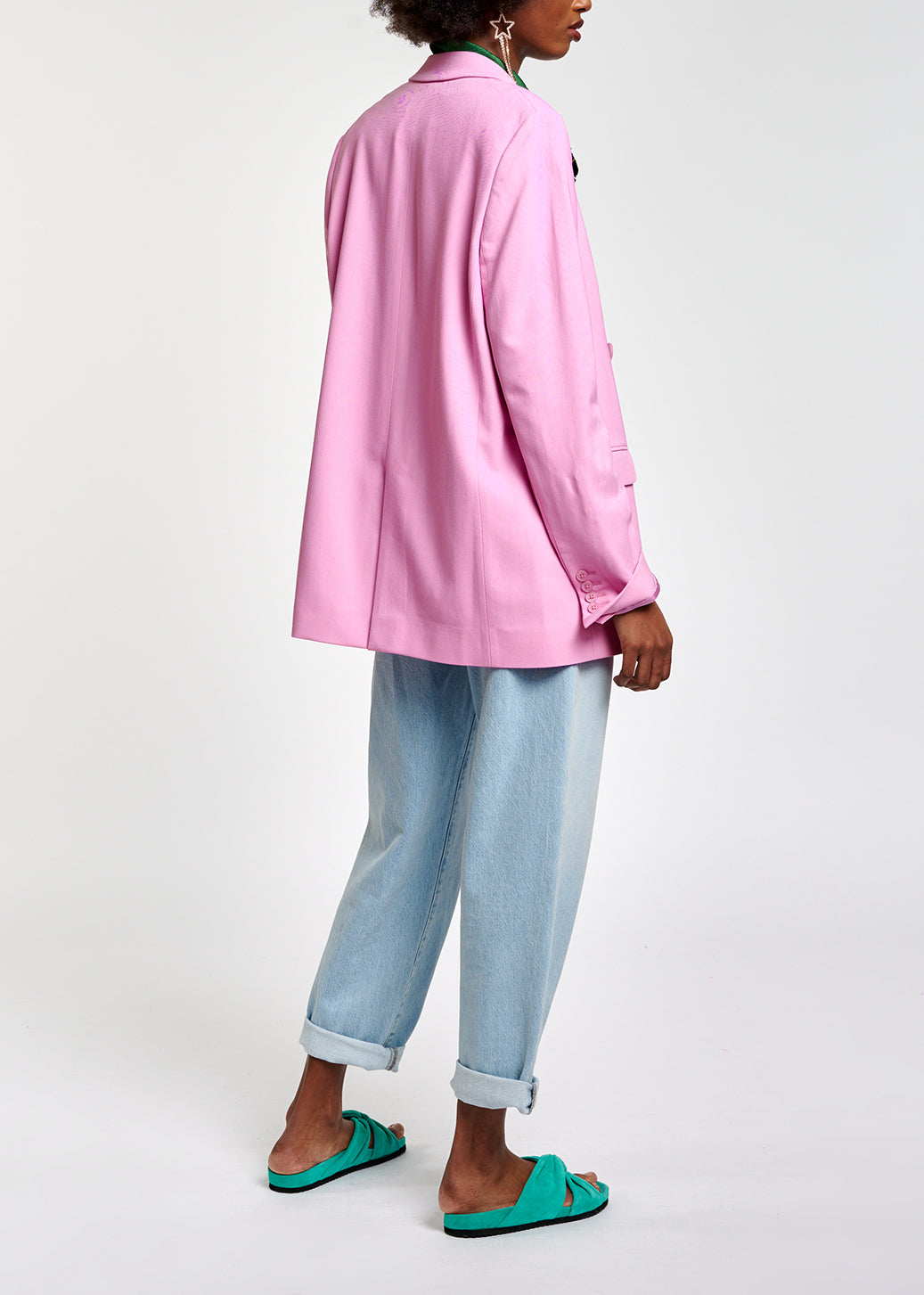 Veste croisée oversize rose RE—SSENTIEL | Essentiel second hand