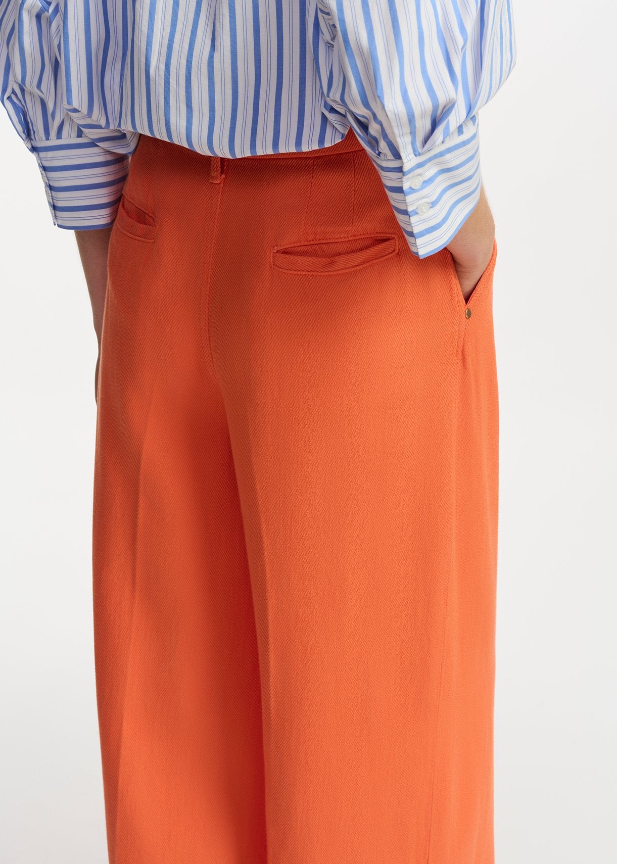 Orange wide-leg jeans RE—SSENTIEL | Essentiel second hand