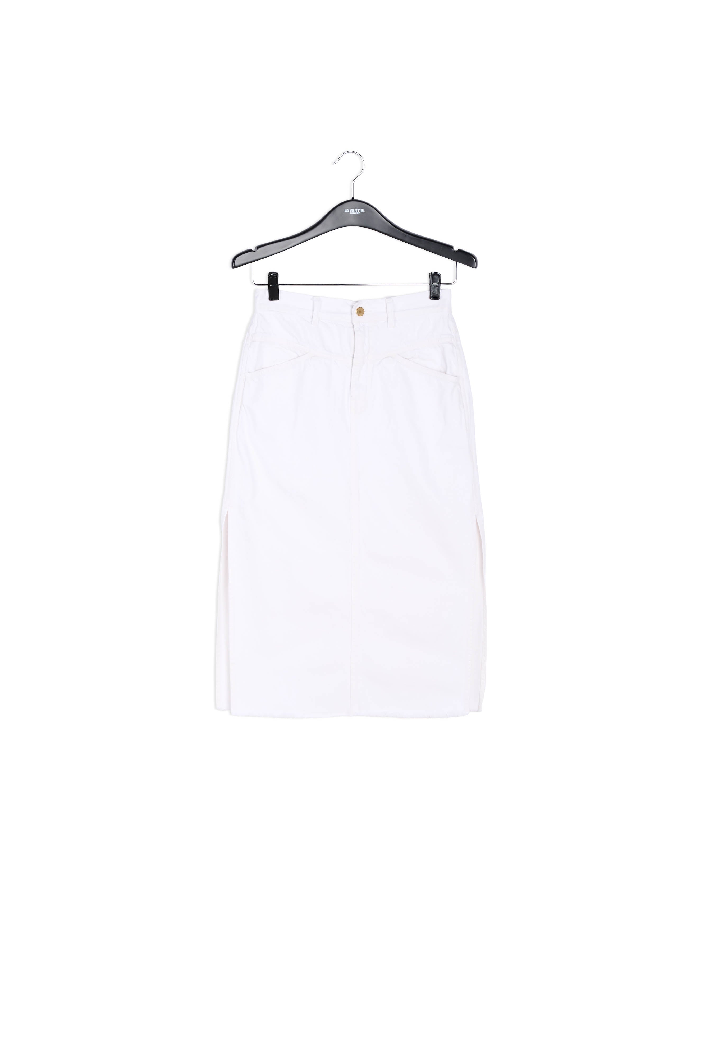 Off-white denim pencil skirt RE—SSENTIEL | Essentiel second hand