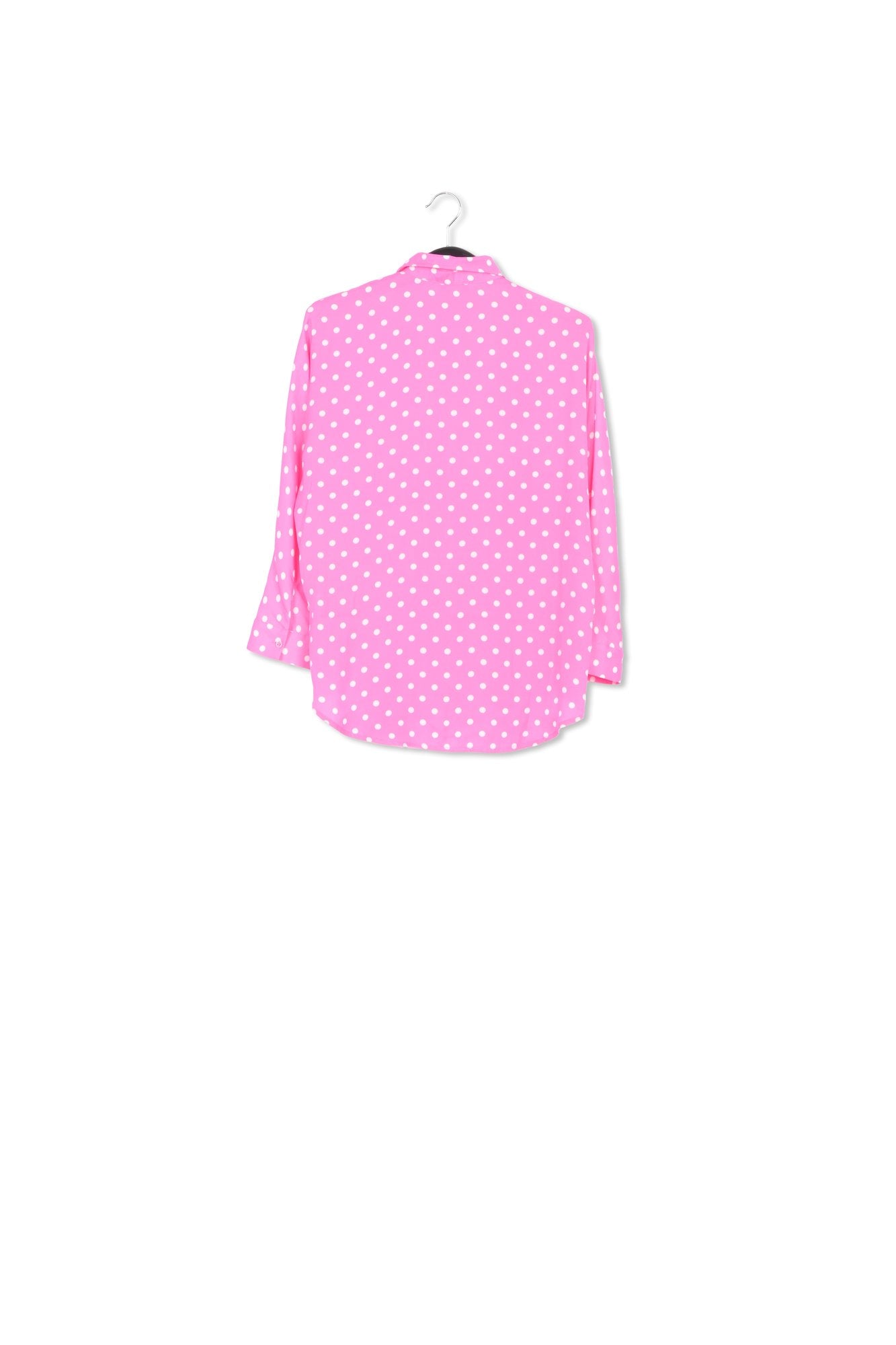 Neonroze hemd met stippen RE—SSENTIEL | Essentiel second hand