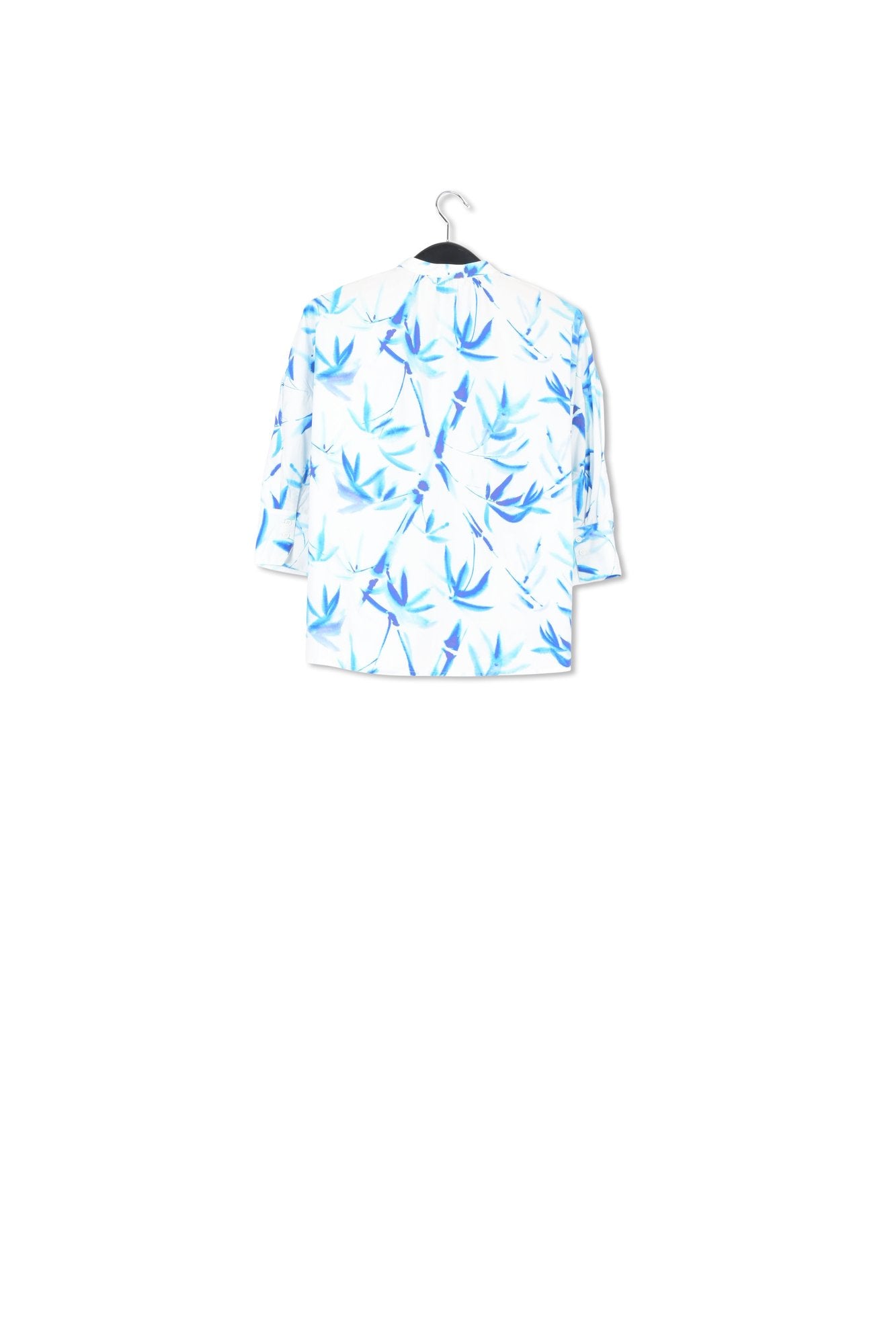 Chemise oversize blanc cassé à imprimé feuilles de palmier RE—SSENTIEL | Essentiel second hand