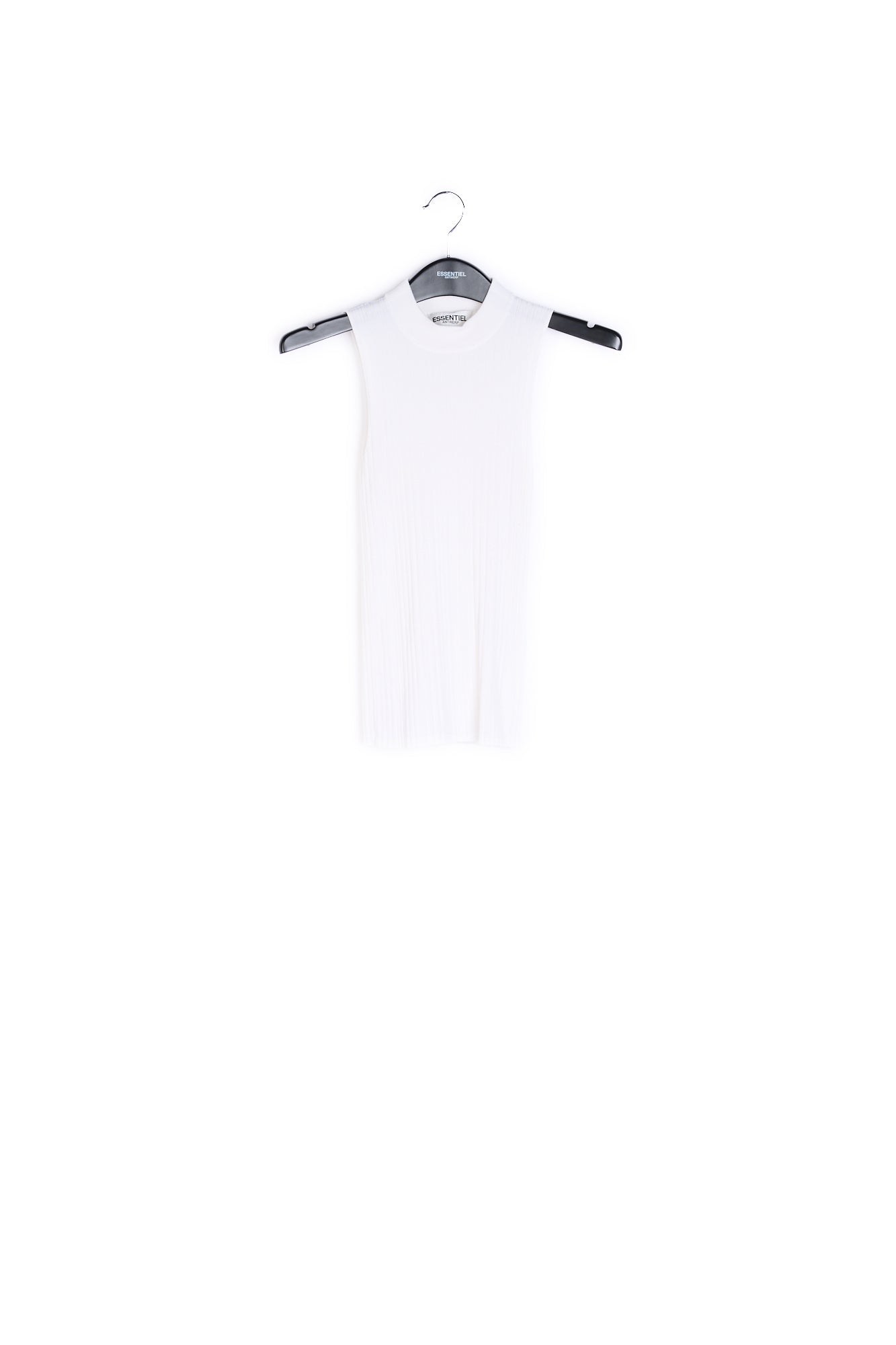 Off-white ribbed-knit top RE—SSENTIEL | Essentiel second hand
