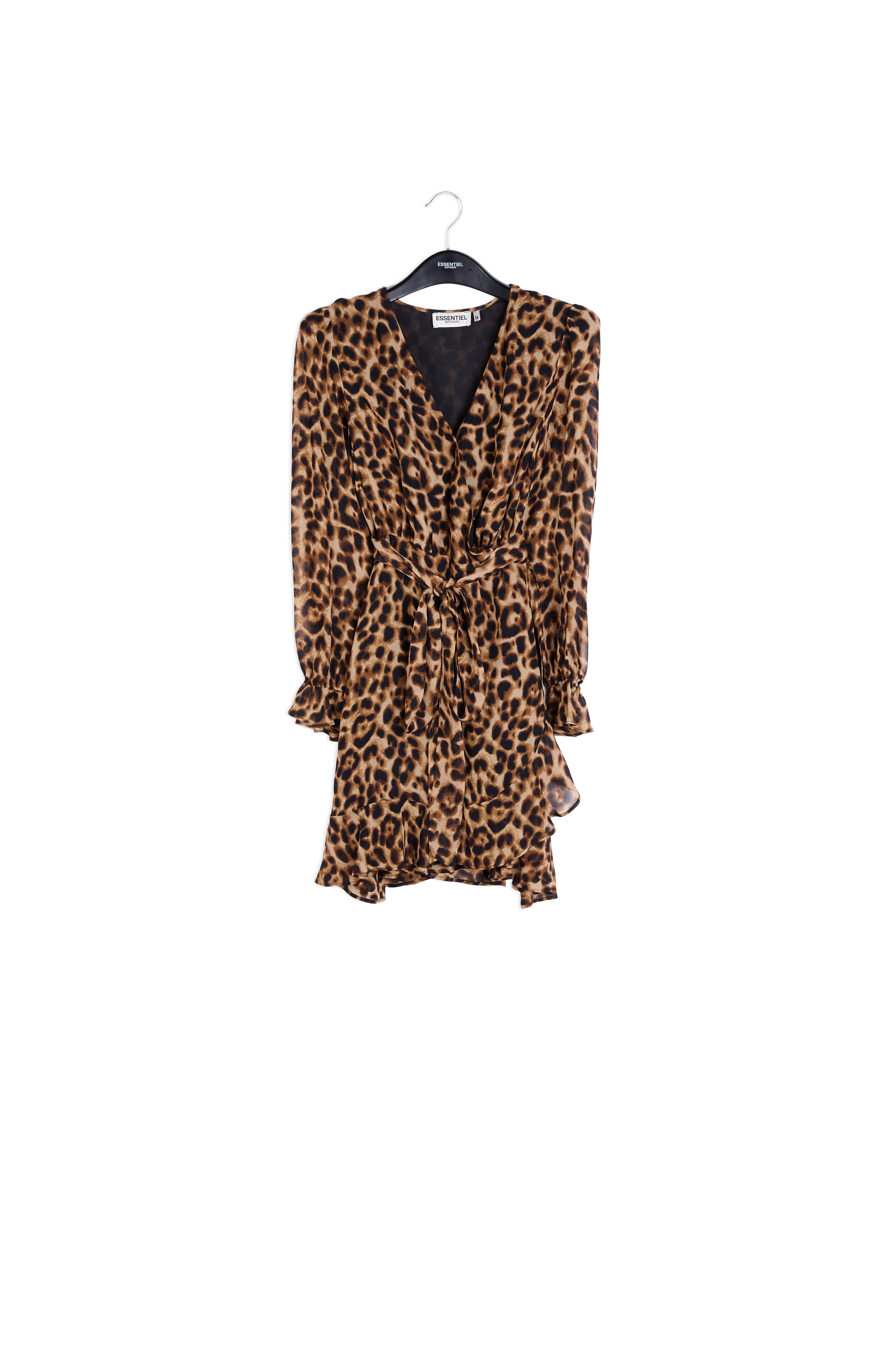 Wrap dress with leopard print RE—SSENTIEL | Essentiel second hand