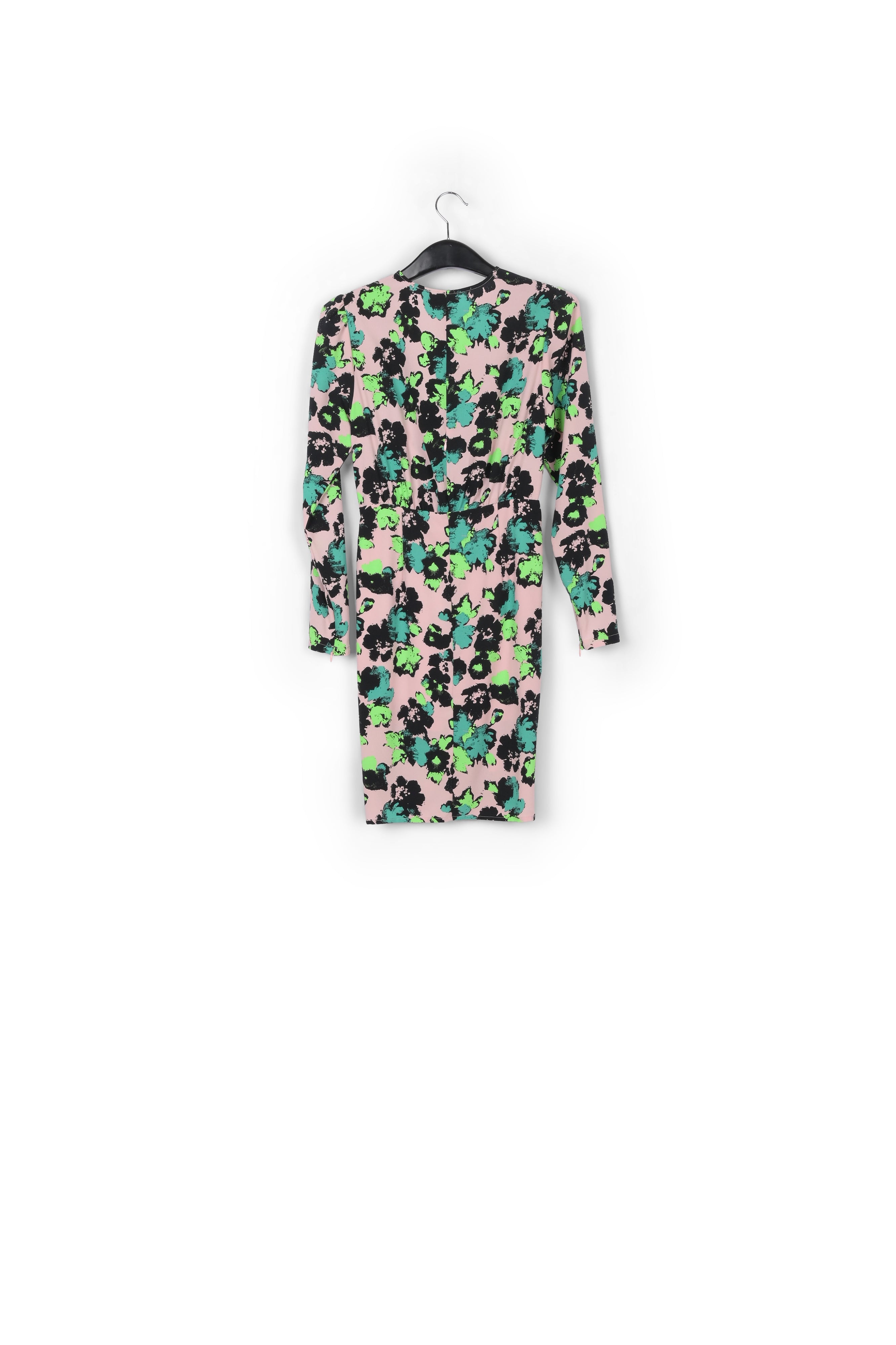 Mini-robe cache-cœur rose à fleurs RE—SSENTIEL | Essentiel second hand