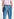 Two-tone frayed boyfriend jeans Faume - seconde main