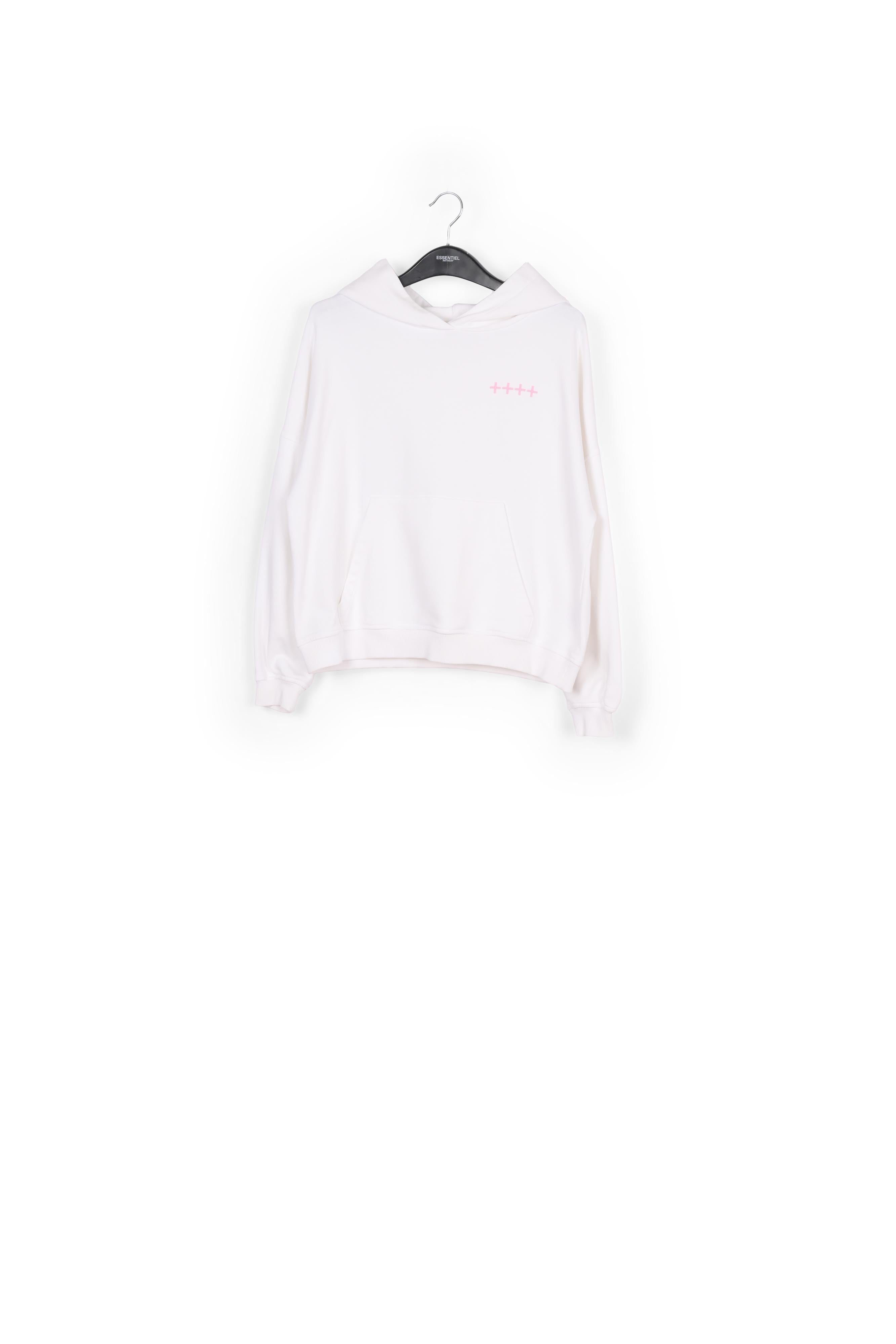 Off-white organic cotton-jersey hoodie RE—SSENTIEL | Essentiel second hand