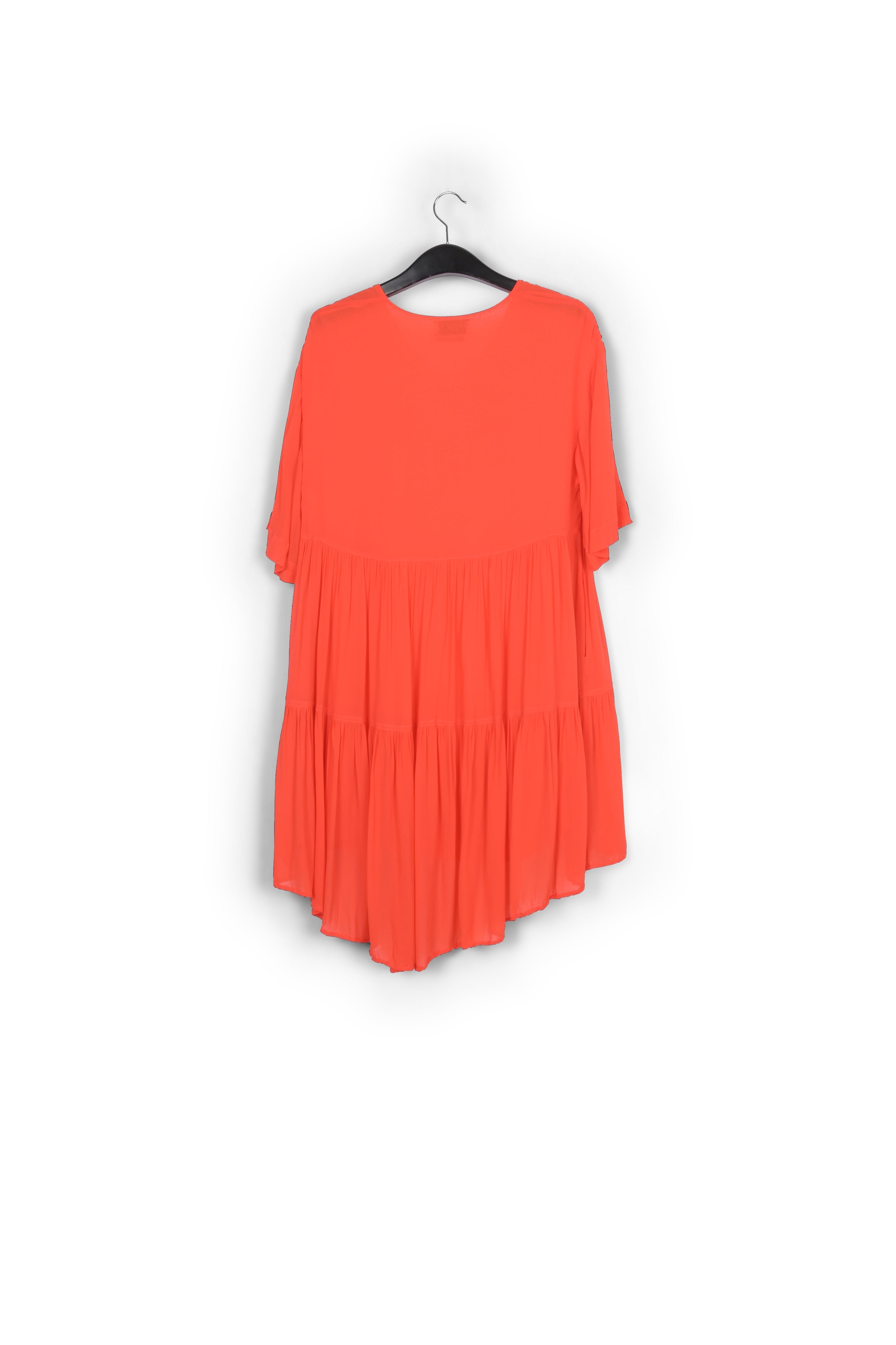 Orange tiered mini dress RE—SSENTIEL | Essentiel second hand
