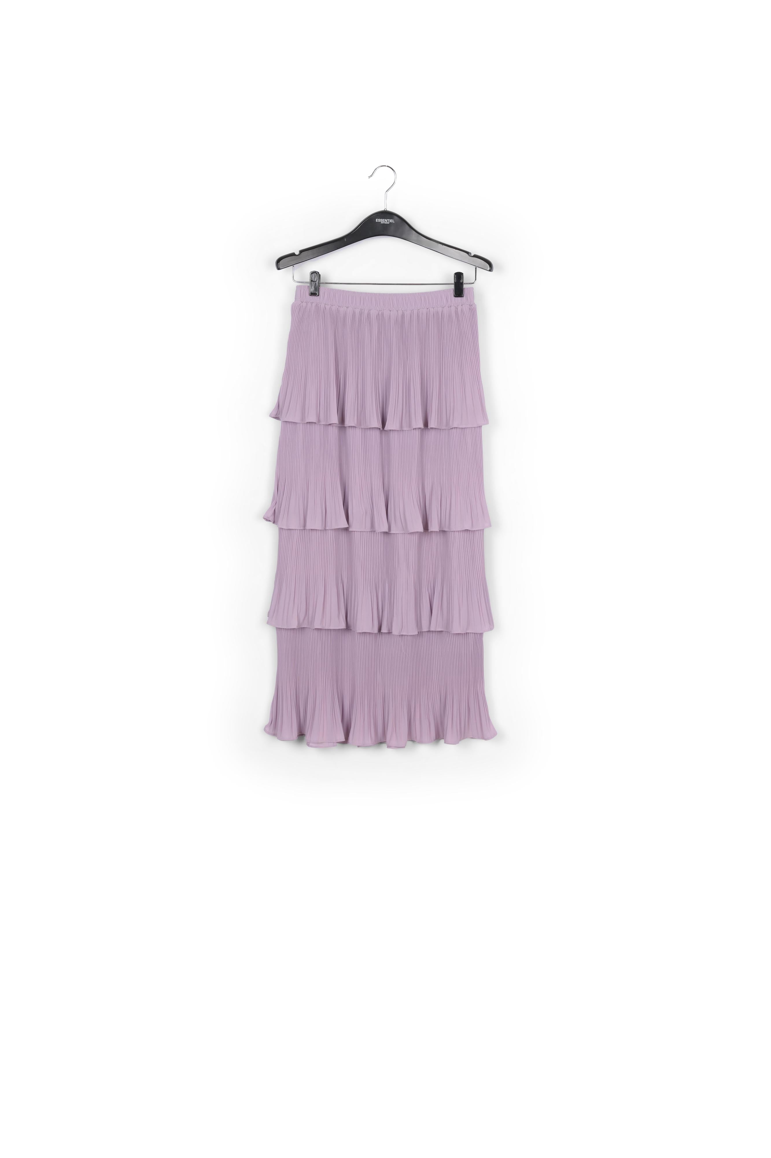 Jupe midi lilas à volants RE—SSENTIEL | Essentiel second hand