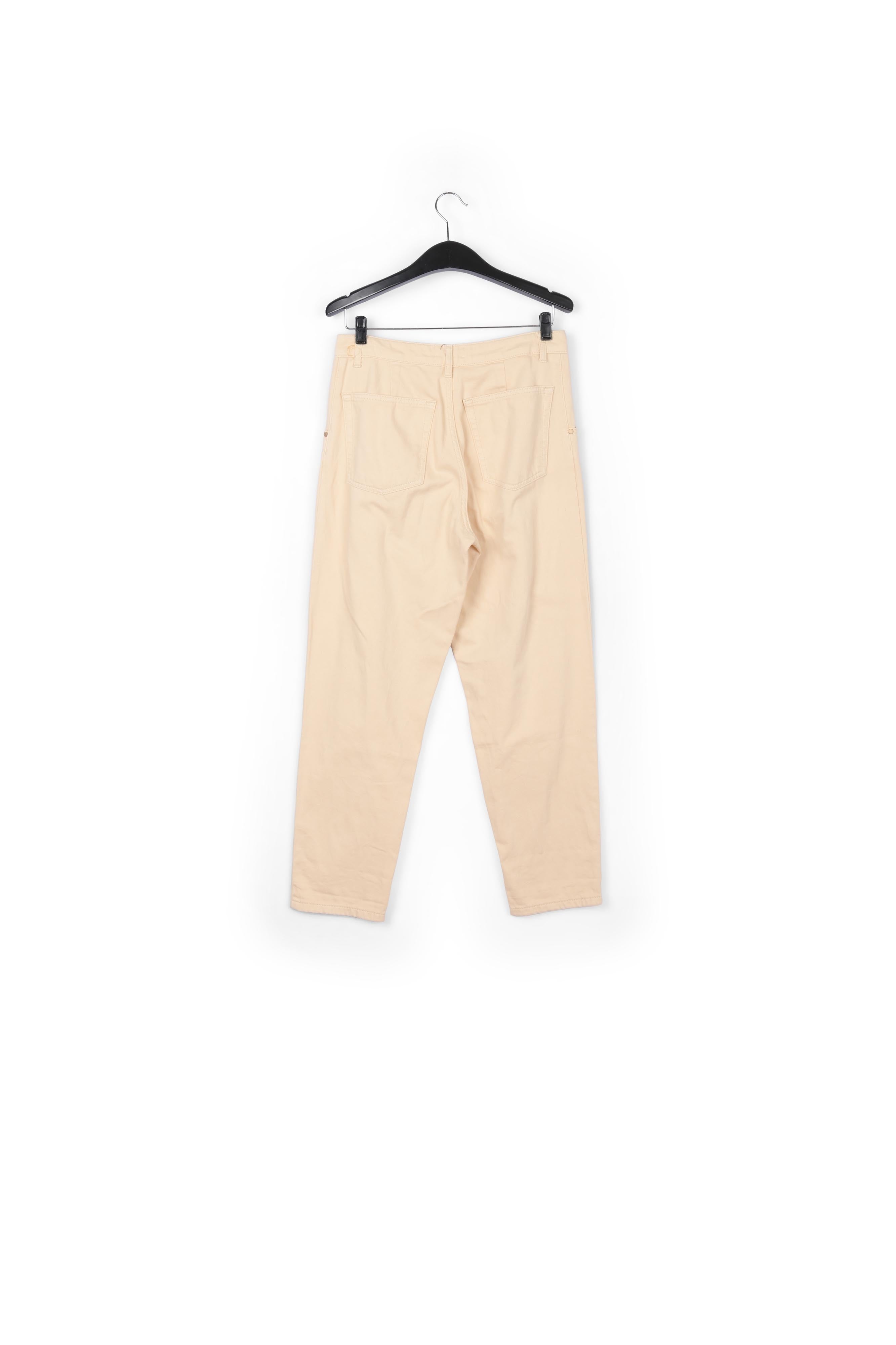 Jean fuselé écru à taille haute RE—SSENTIEL | Essentiel second hand