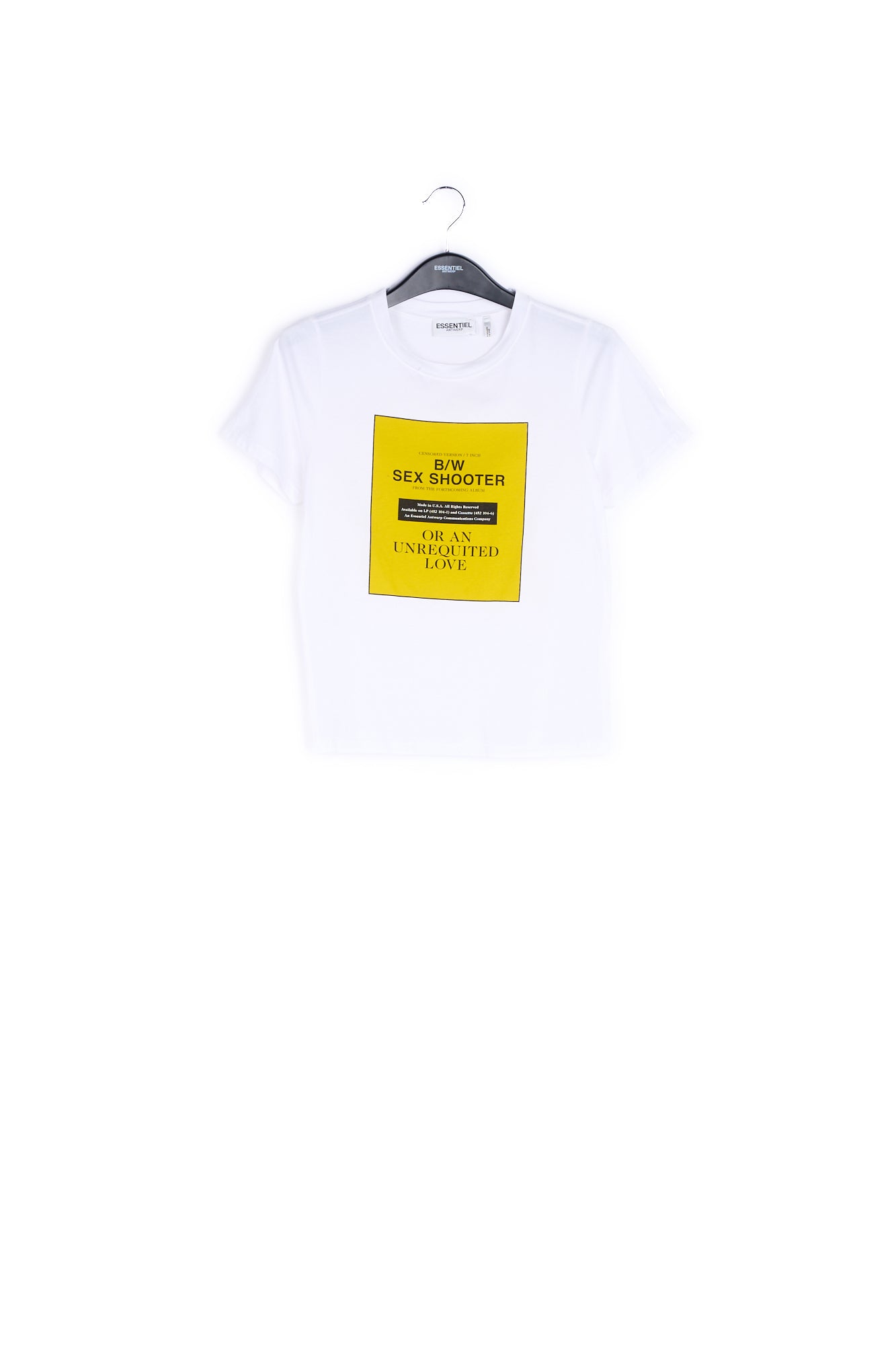 Off-white cotton-jersey 'sex shooter' t-shirt RE—SSENTIEL | Essentiel second hand