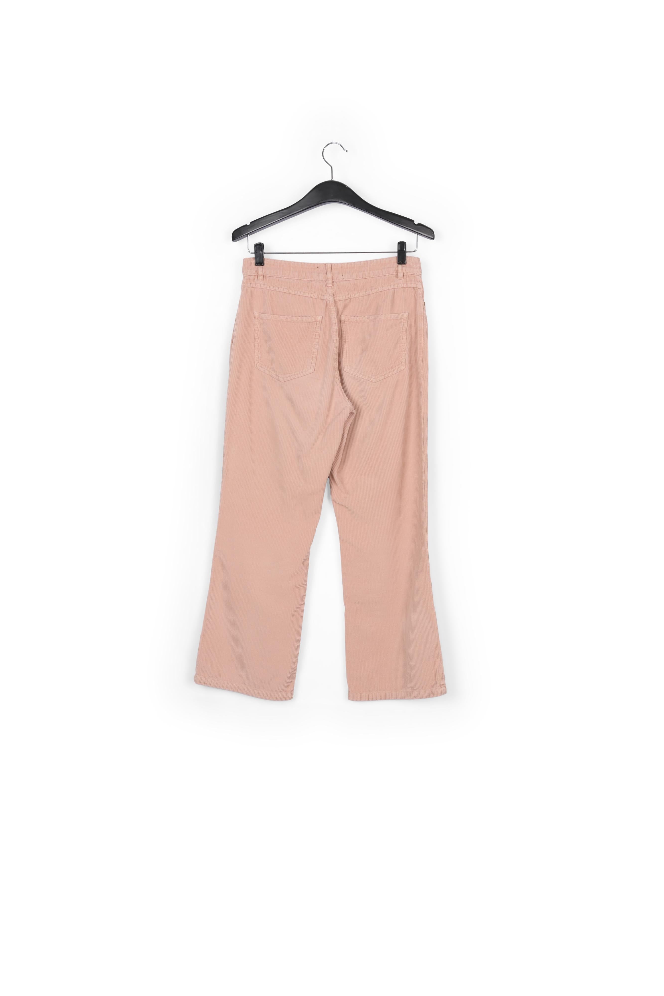 Pantalon évasé en velours rose vintage RE—SSENTIEL | Essentiel second hand