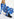 Maxi-jurk van jersey met wit en blauwe bloemenprint Faume - seconde main