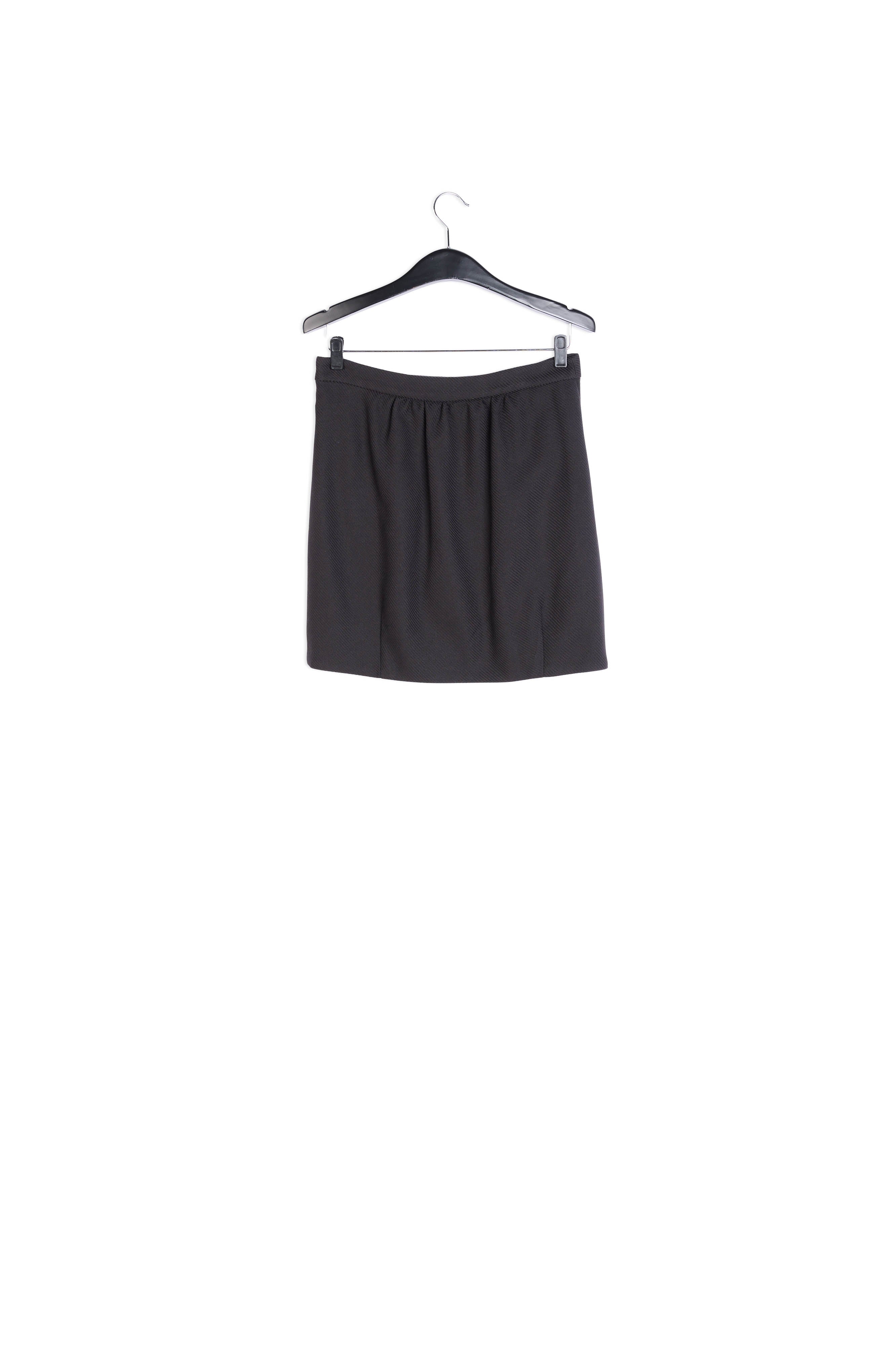 Black mini-length wrap skirt RE—SSENTIEL | Essentiel second hand