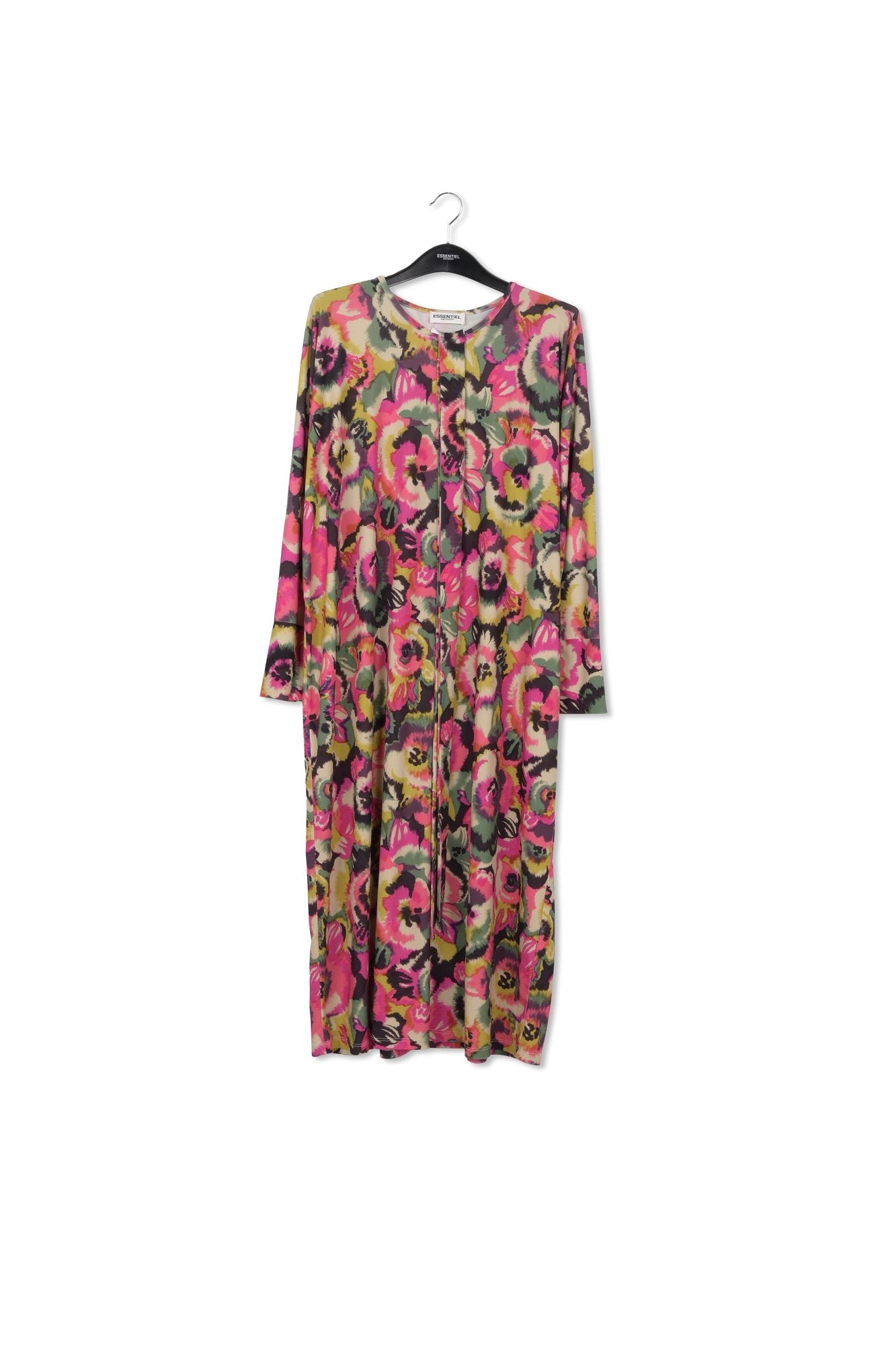 Multicolor midi-length dress with floral print RE—SSENTIEL | Essentiel second hand