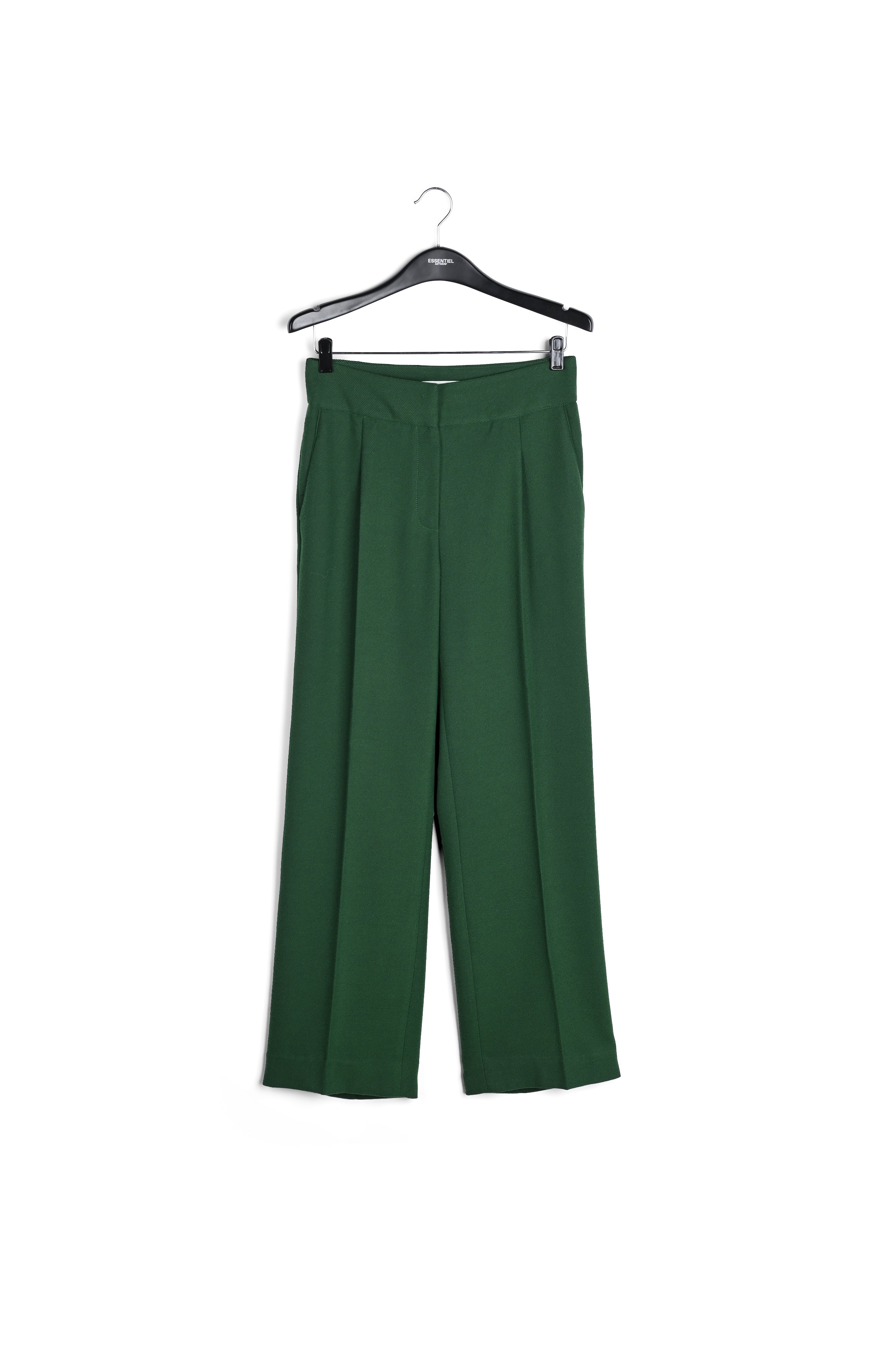 Dark green straight-leg pants RE—SSENTIEL | Essentiel second hand