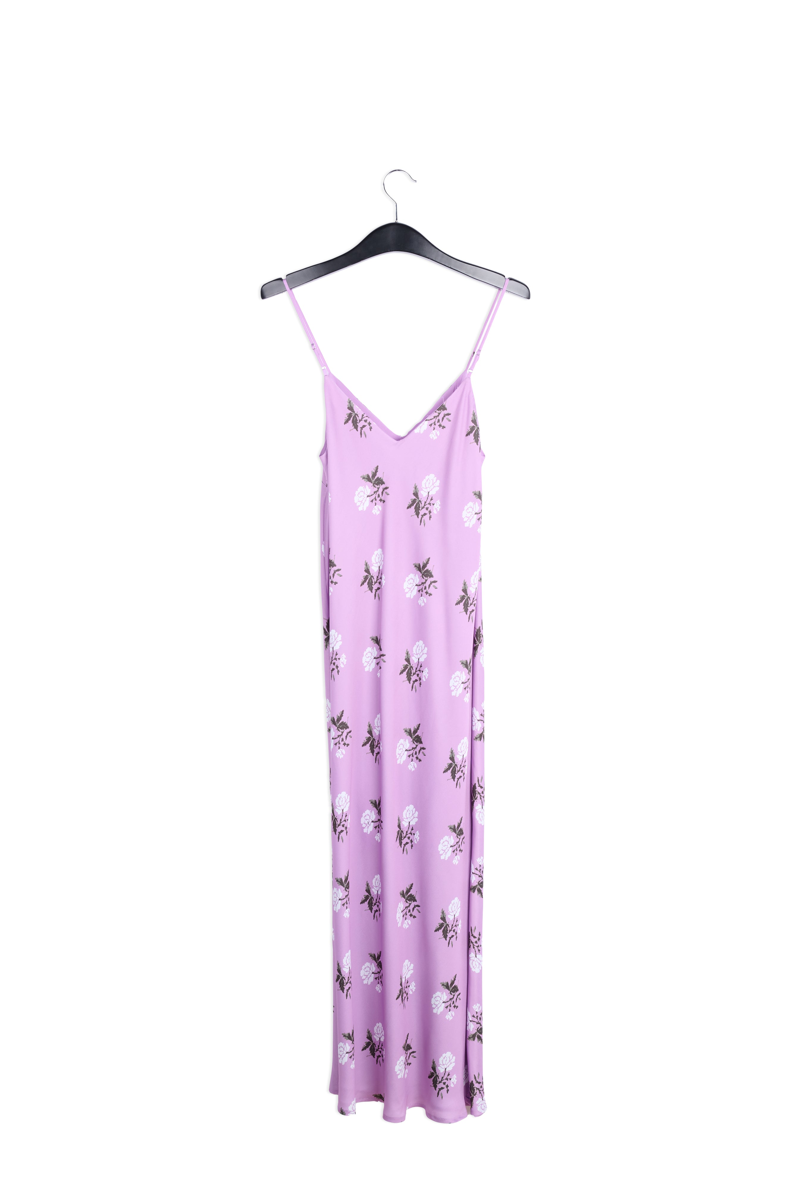 Neon pink polka dot slip dress RE—SSENTIEL | Essentiel second hand