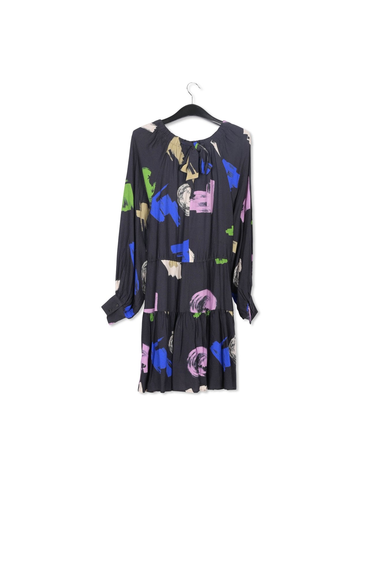 Mini robe à  fleurs bleue, lilas et blanc cassé RE—SSENTIEL | Essentiel second hand