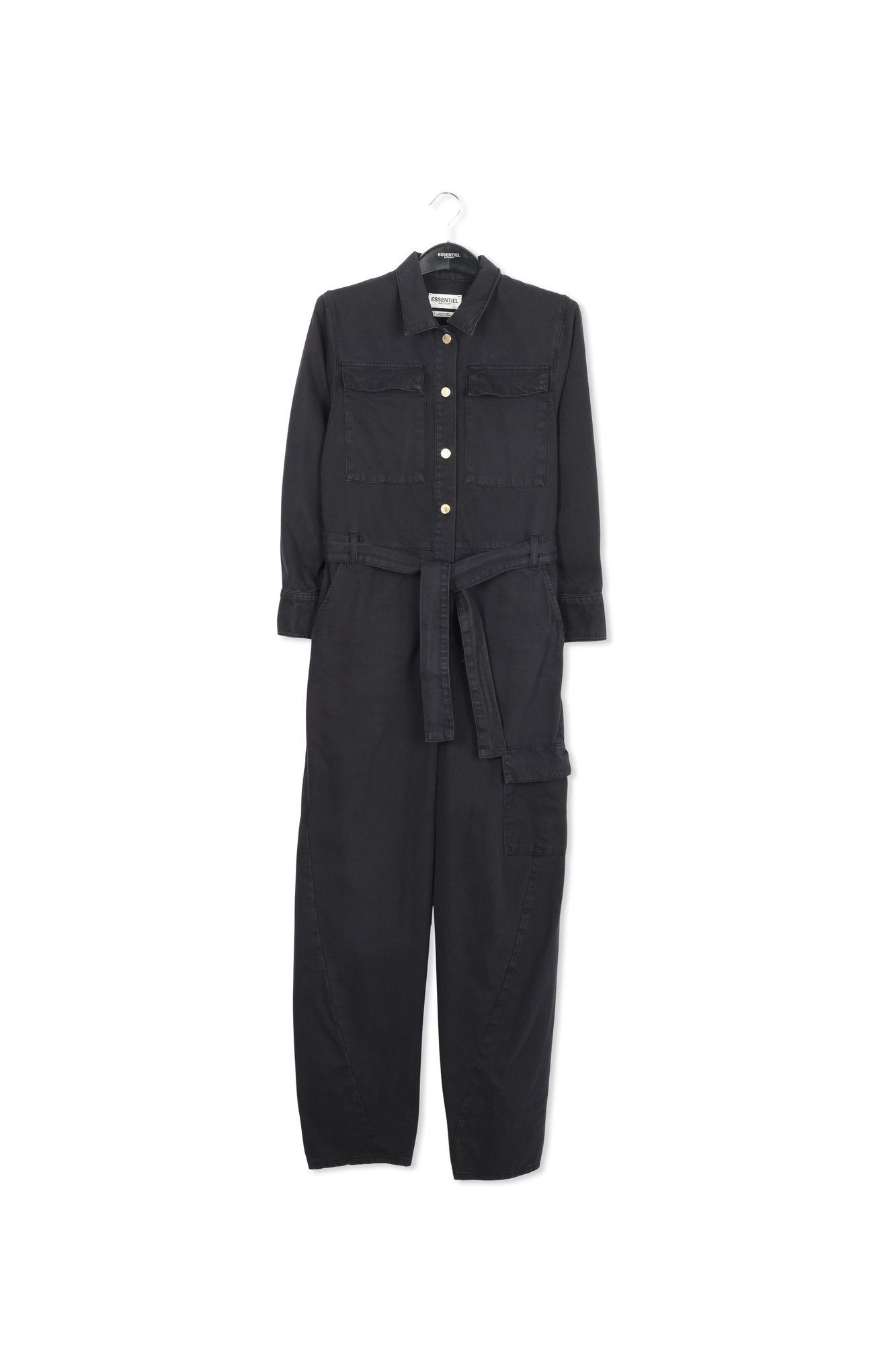Black denim jumpsuit RE—SSENTIEL | Essentiel second hand