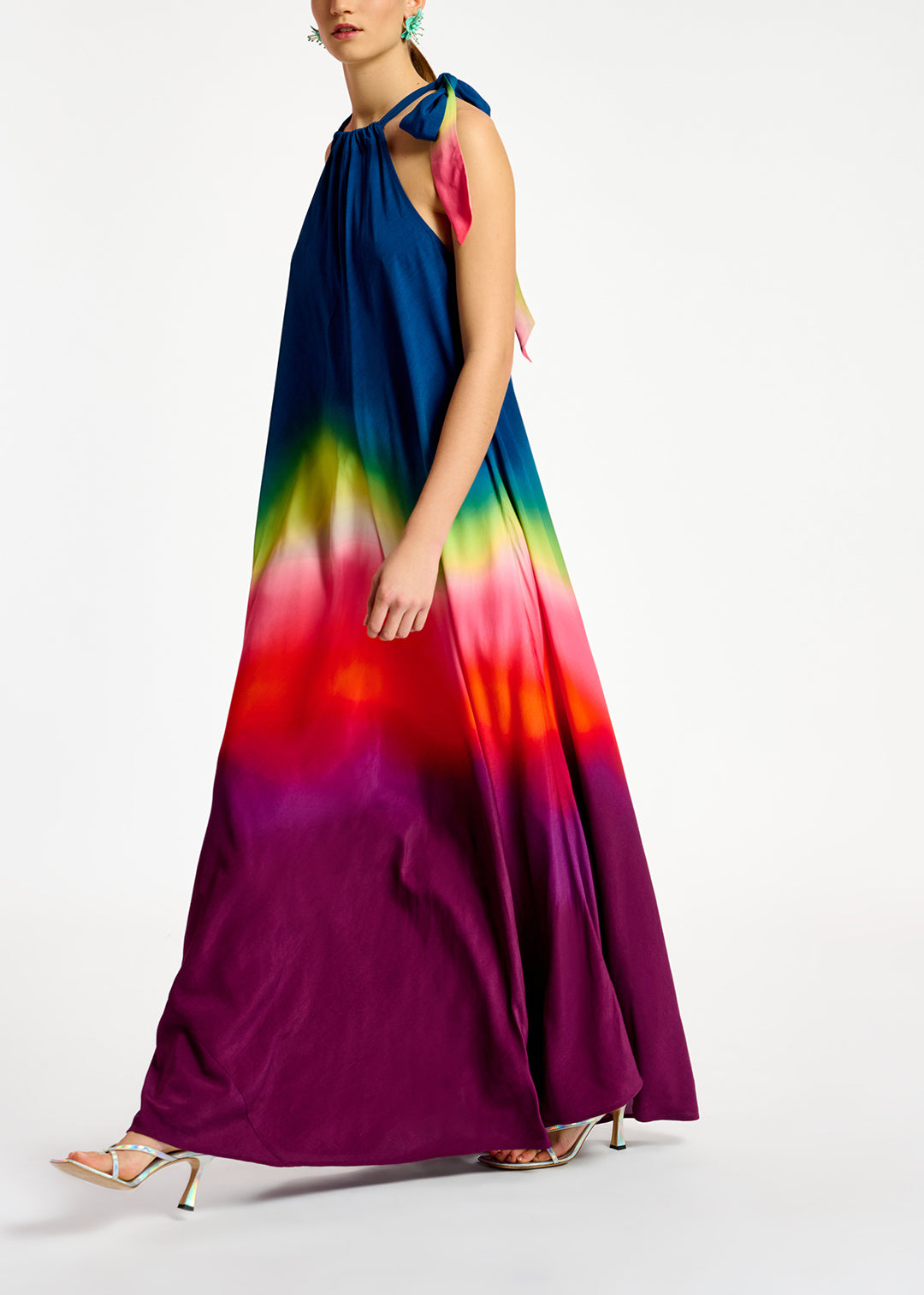 Maxi robe à  encolure américaine avec dégradé RE—SSENTIEL | Essentiel second hand