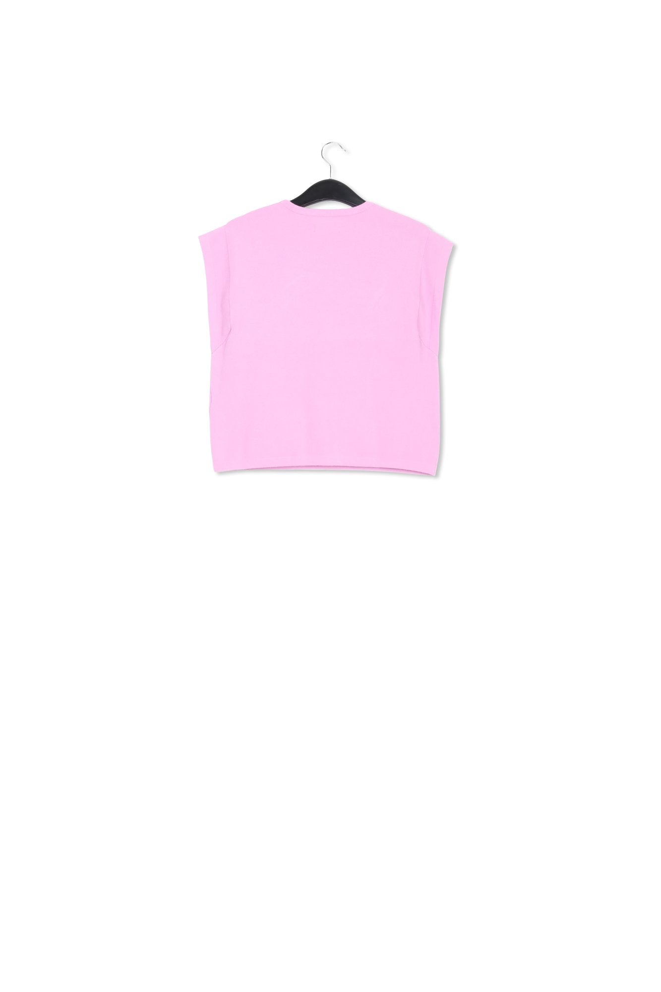 Lilac sleeveless knitted sweater with beaded embellishment RE—SSENTIEL | Essentiel second hand