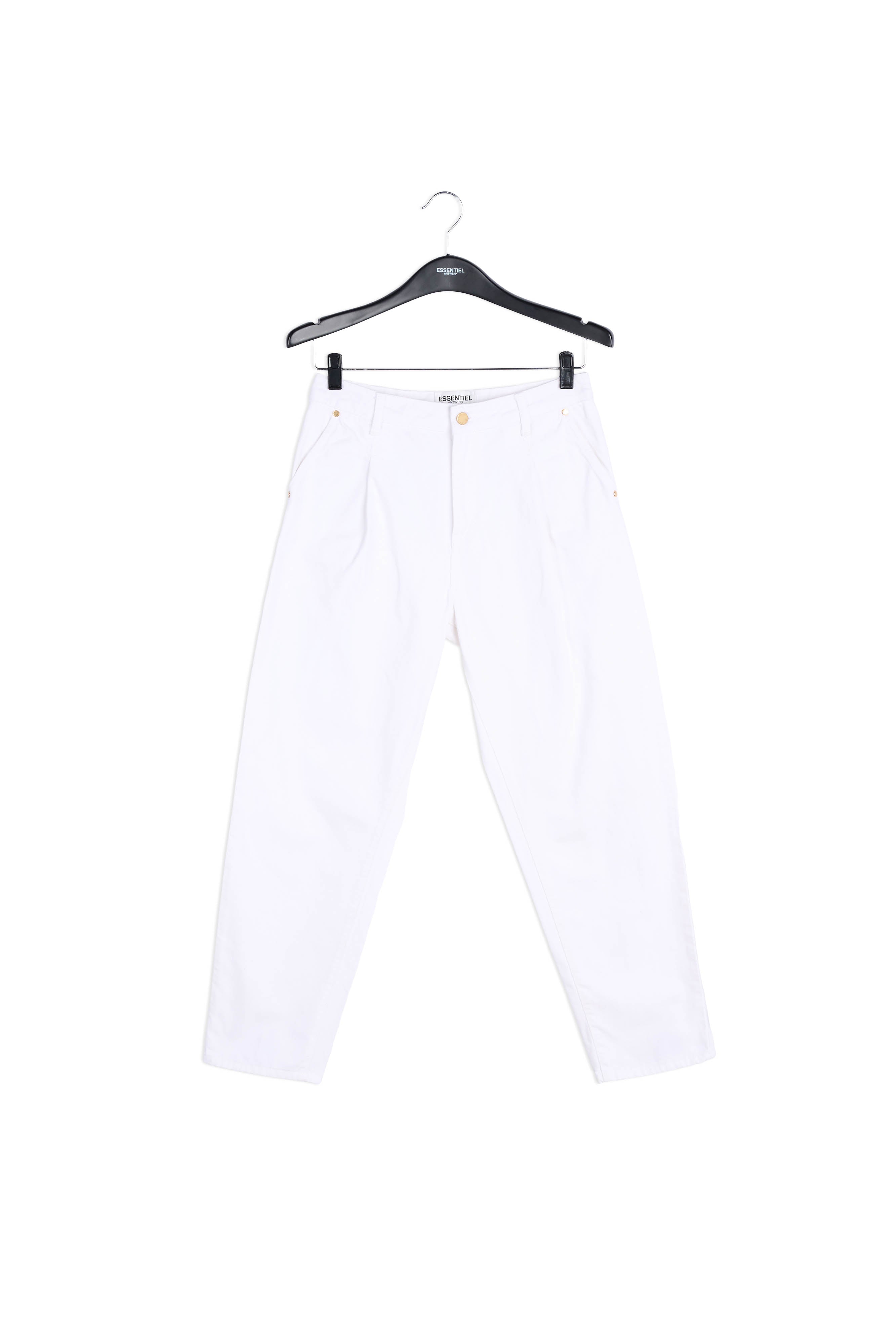 Gebroken witte jeans met hoge taille RE—SSENTIEL | Essentiel second hand