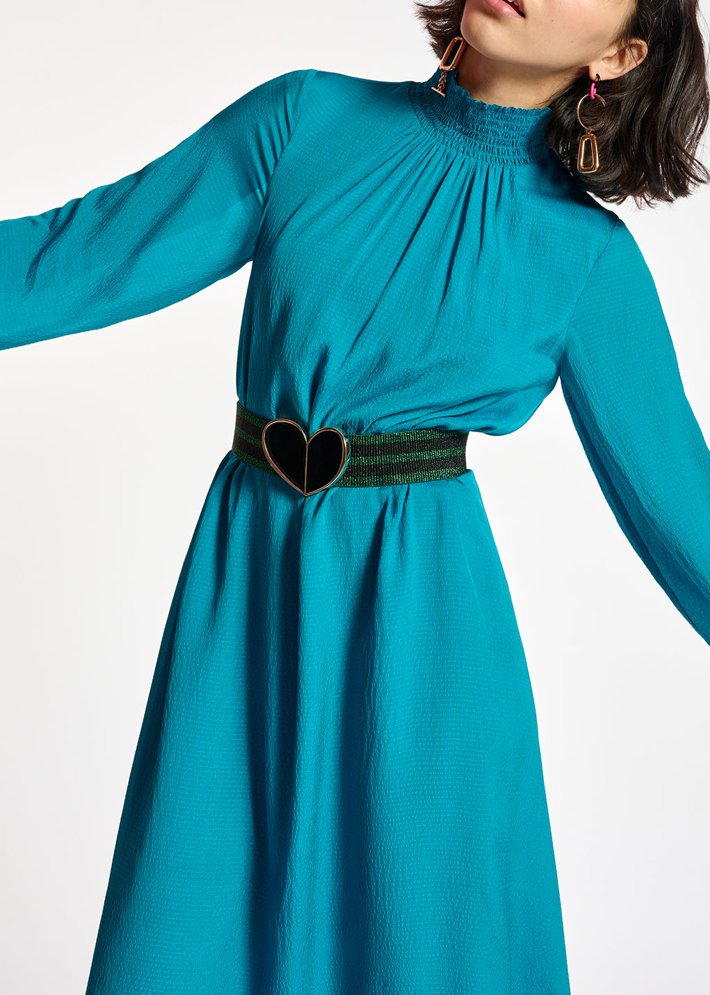 Blue midi-length dress RE—SSENTIEL | Essentiel second hand