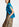 Blauwe mouwloze cardigan van mohairmix Faume - seconde main