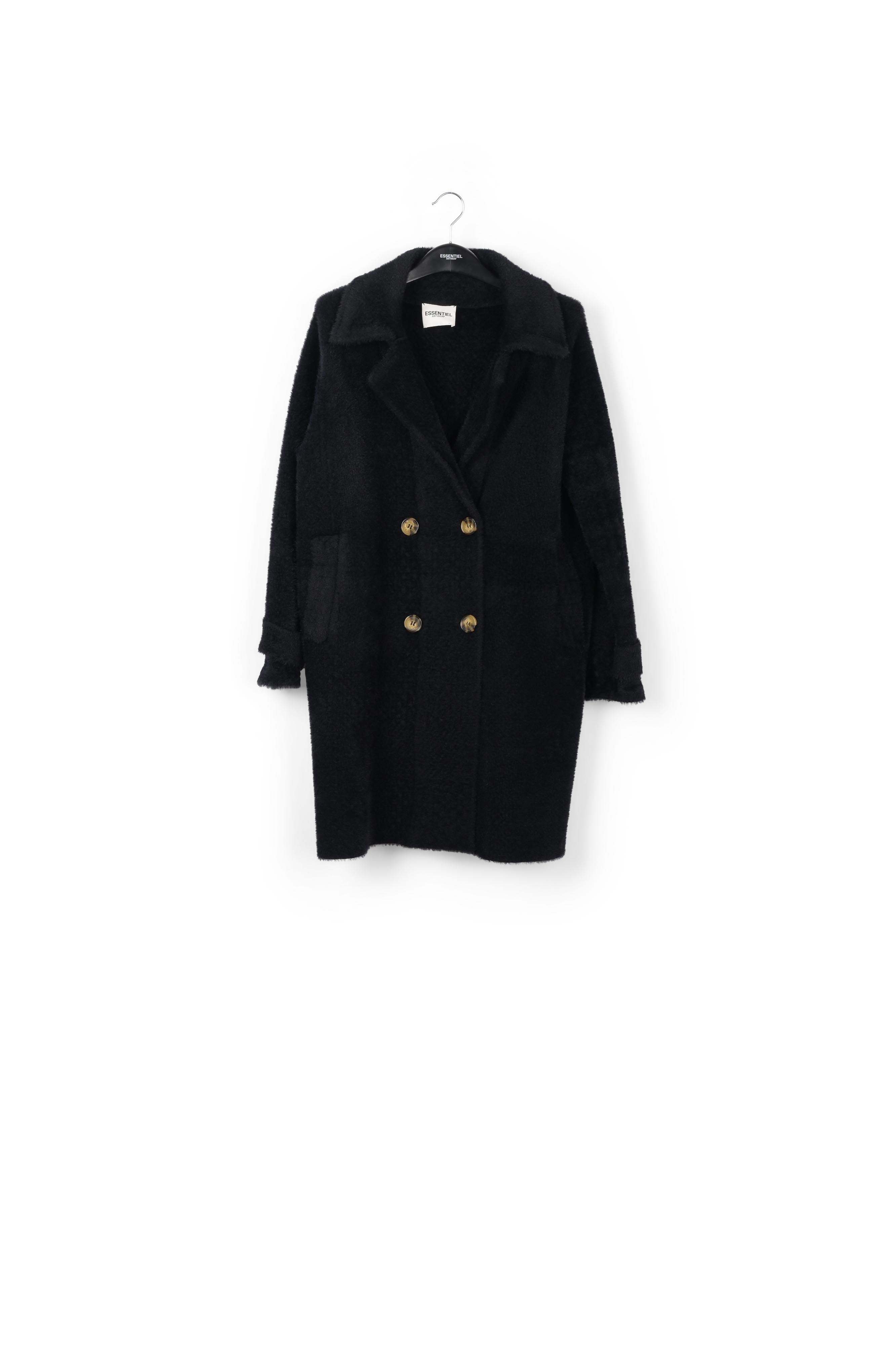 Cardigan croisé noir RE—SSENTIEL | Essentiel second hand