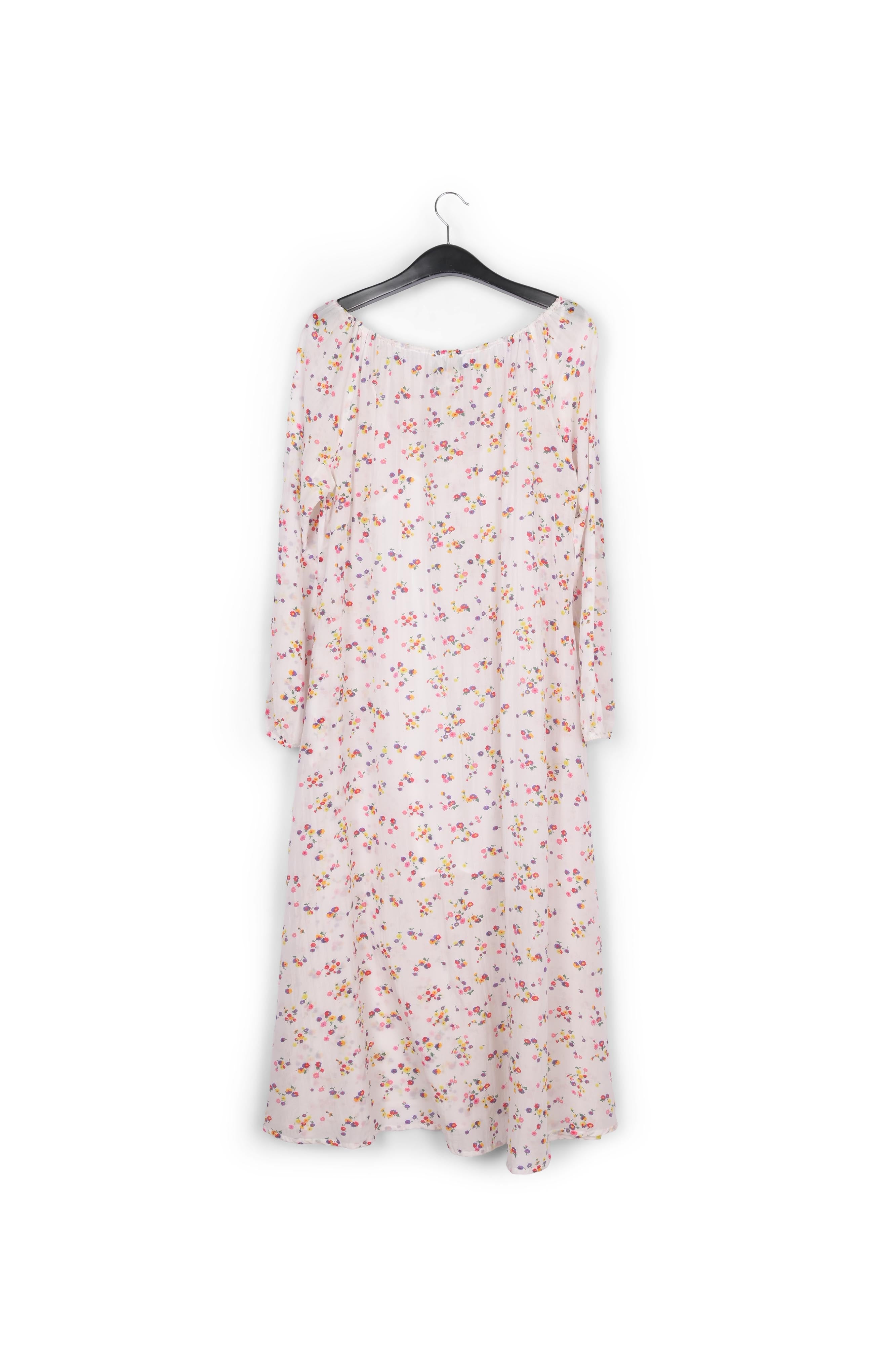 White floral maxi dress RE—SSENTIEL | Essentiel second hand
