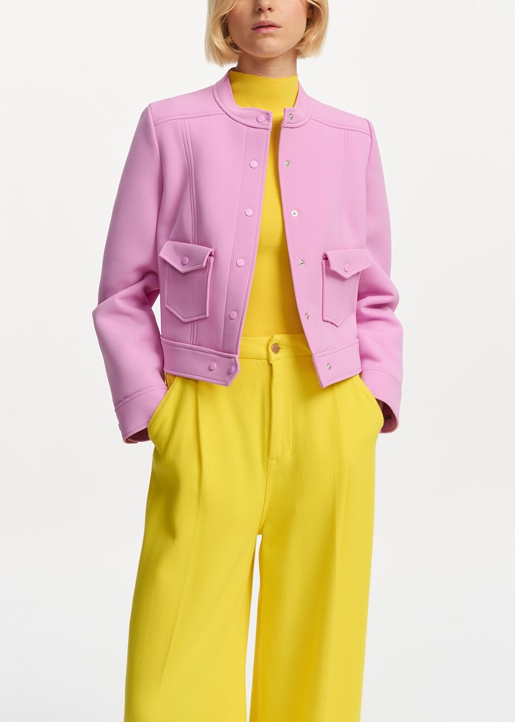 Courte veste rose RE—SSENTIEL | Essentiel second hand