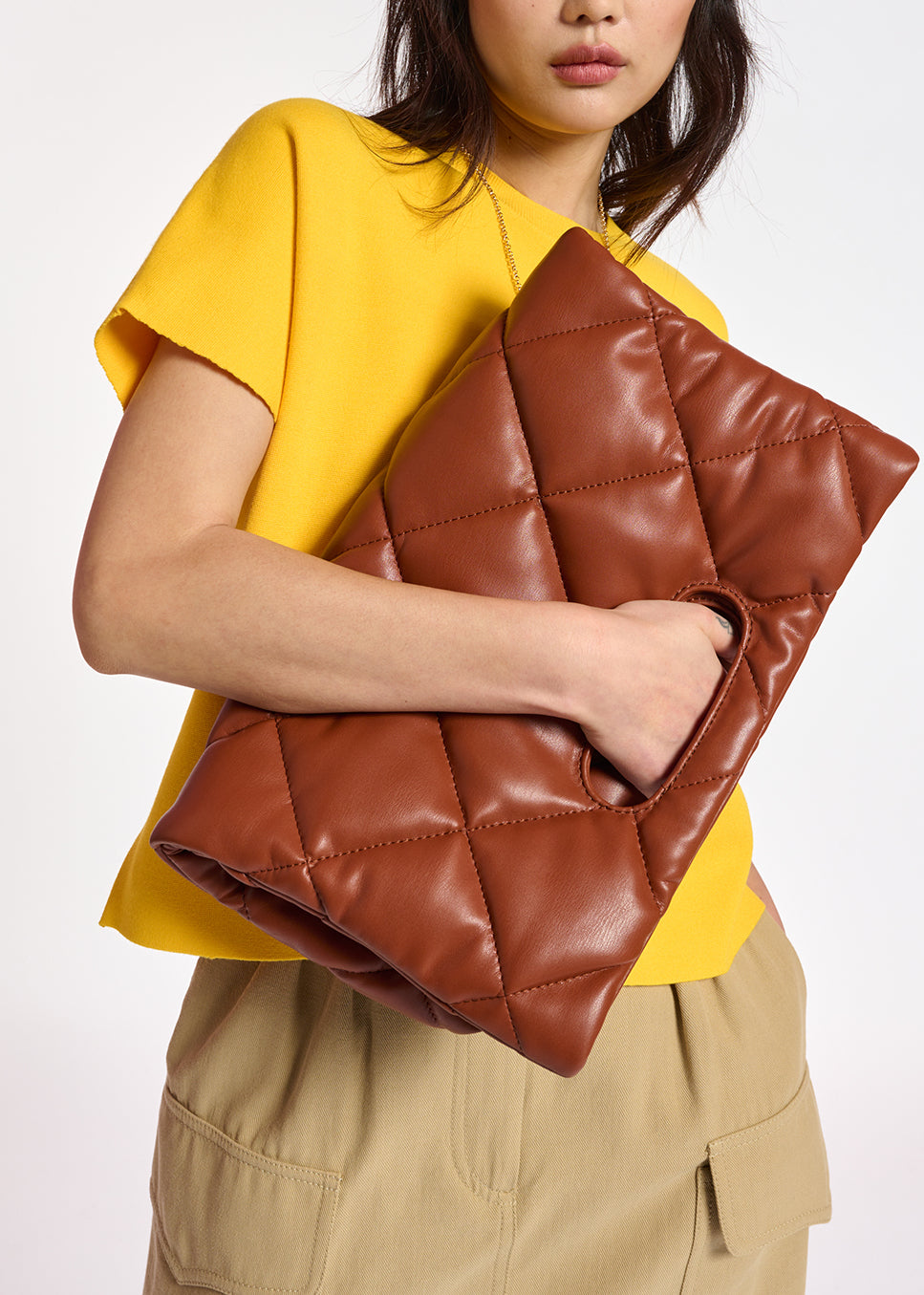 Yellow knitted top RE—SSENTIEL | Essentiel second hand