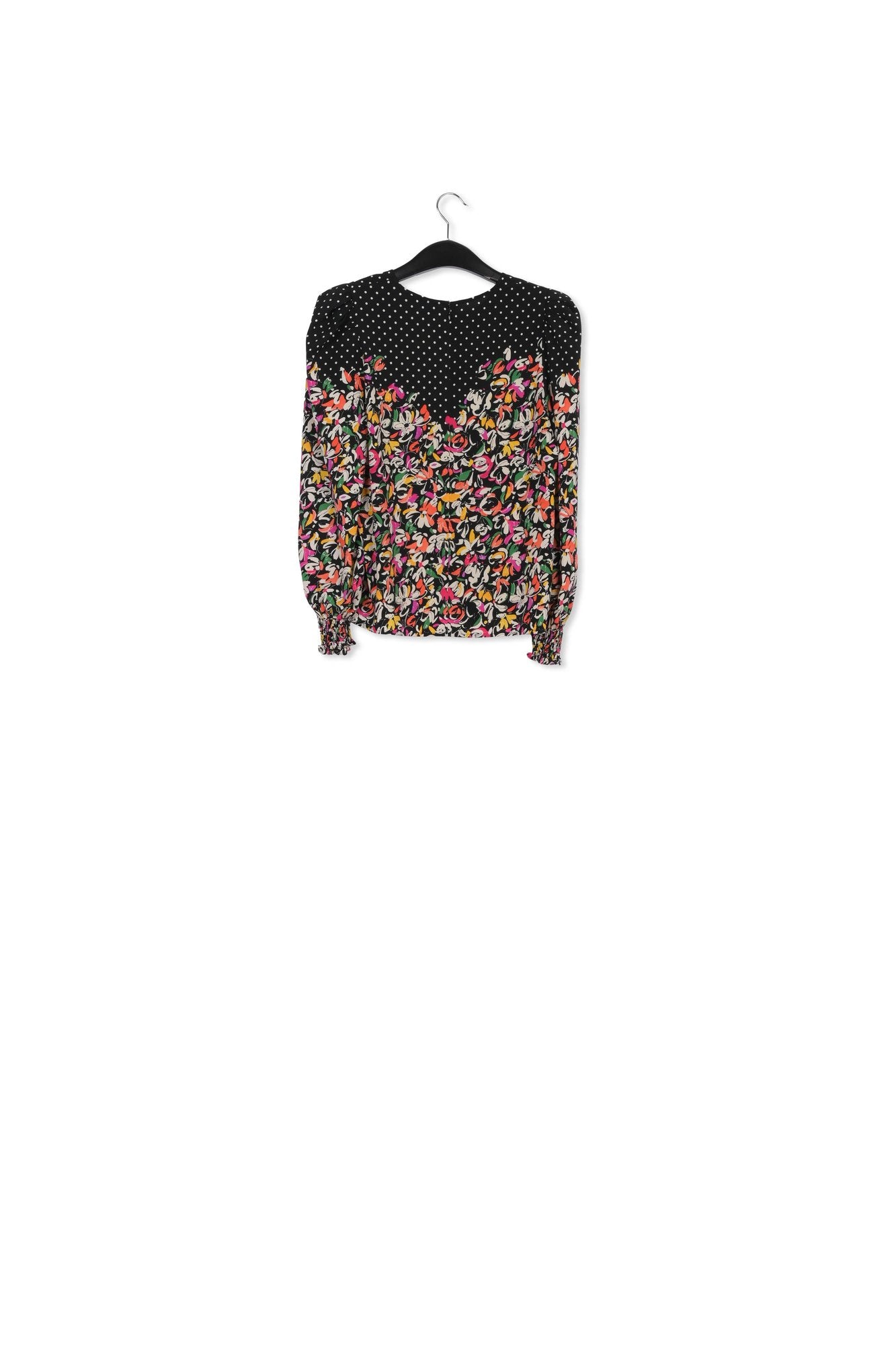 Colorful floral and polka-dot mixed-print top RE—SSENTIEL | Essentiel second hand
