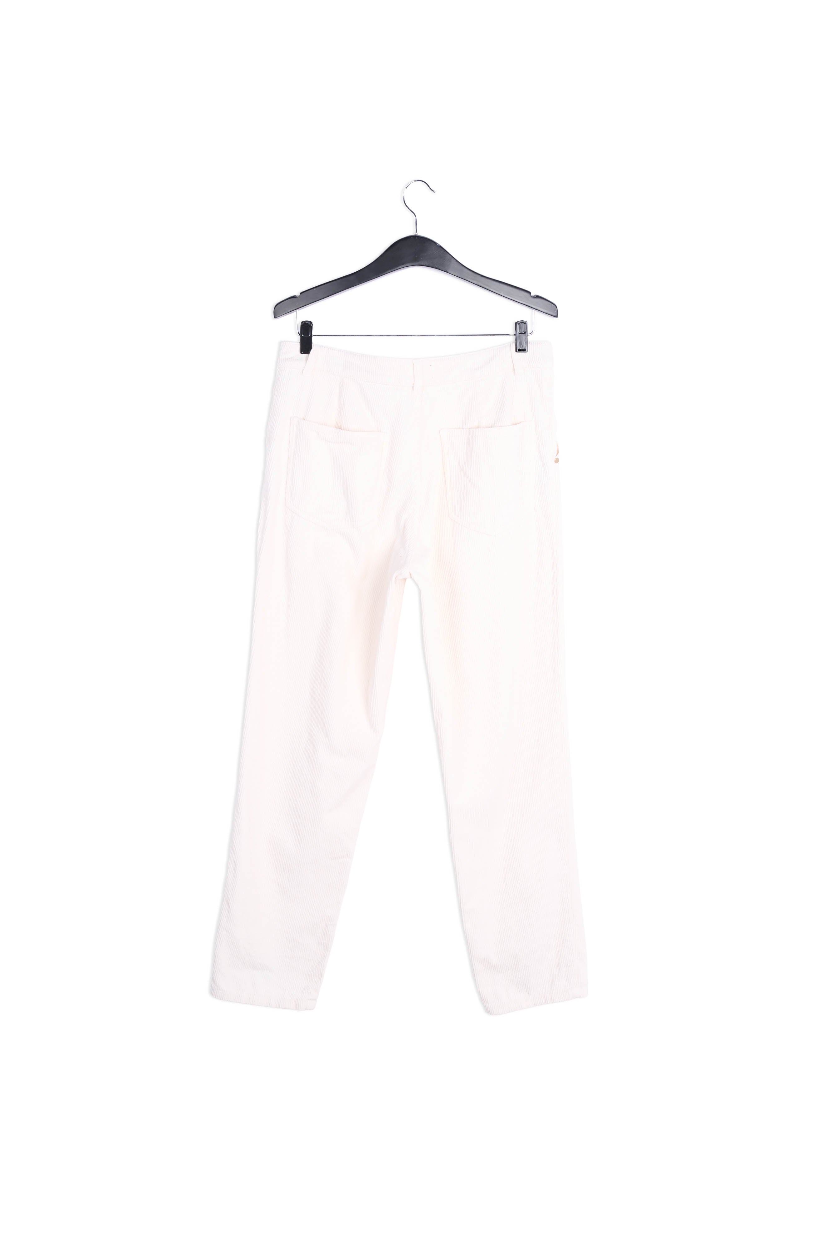 Pantalon en velours blanc cassé RE—SSENTIEL | Essentiel second hand